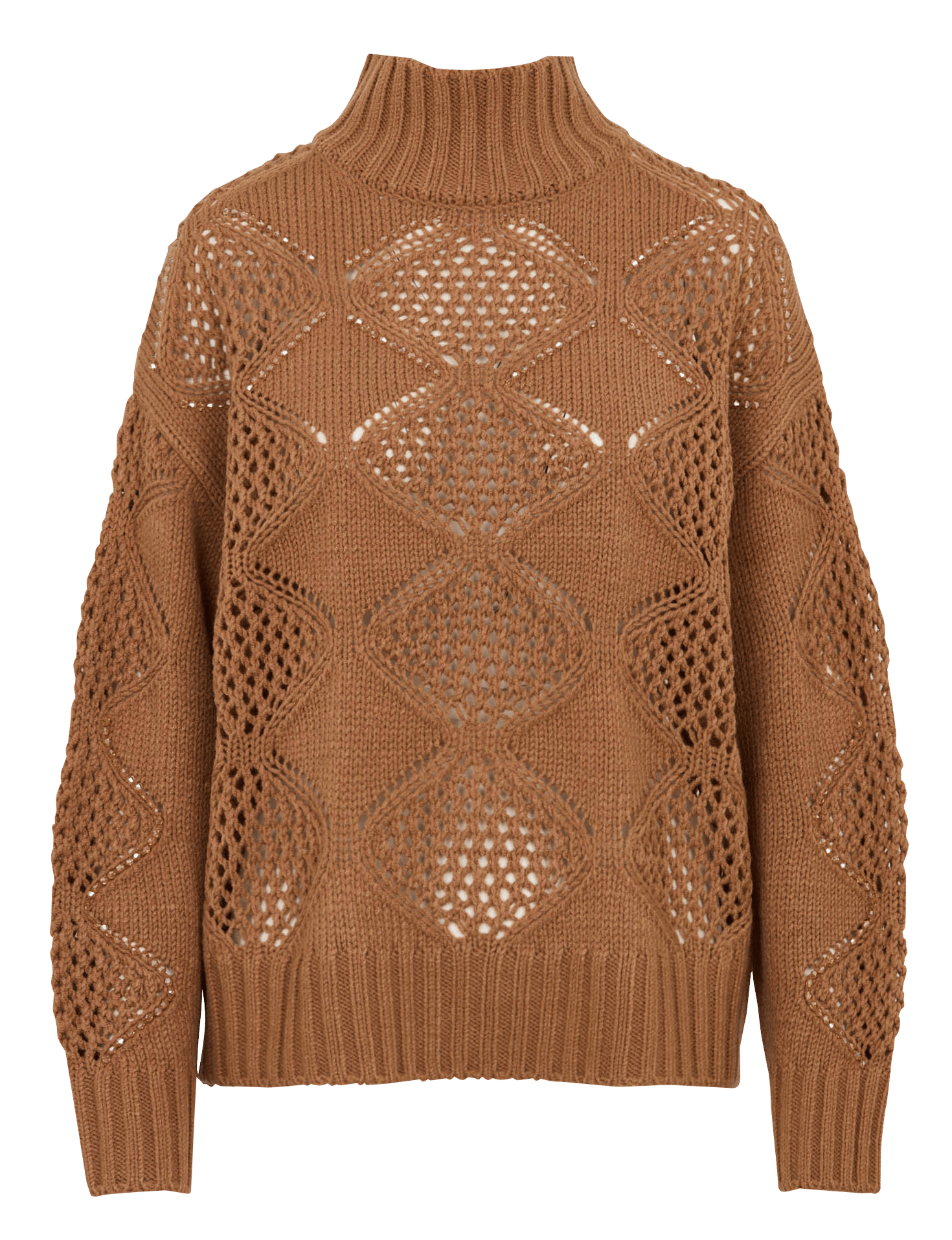 Pull ample col roulé LIU JO Marron