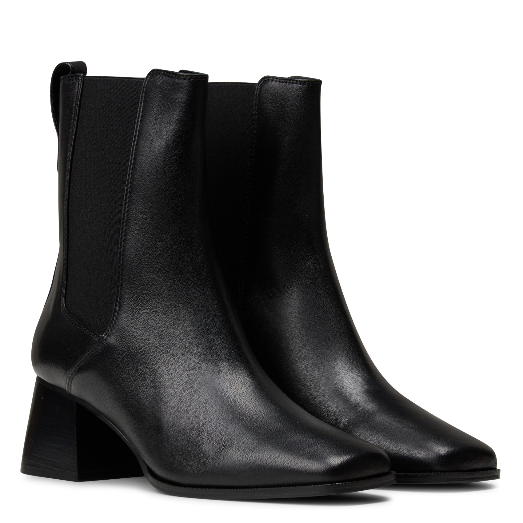 Leather mid-calf boots BOBBIES Black