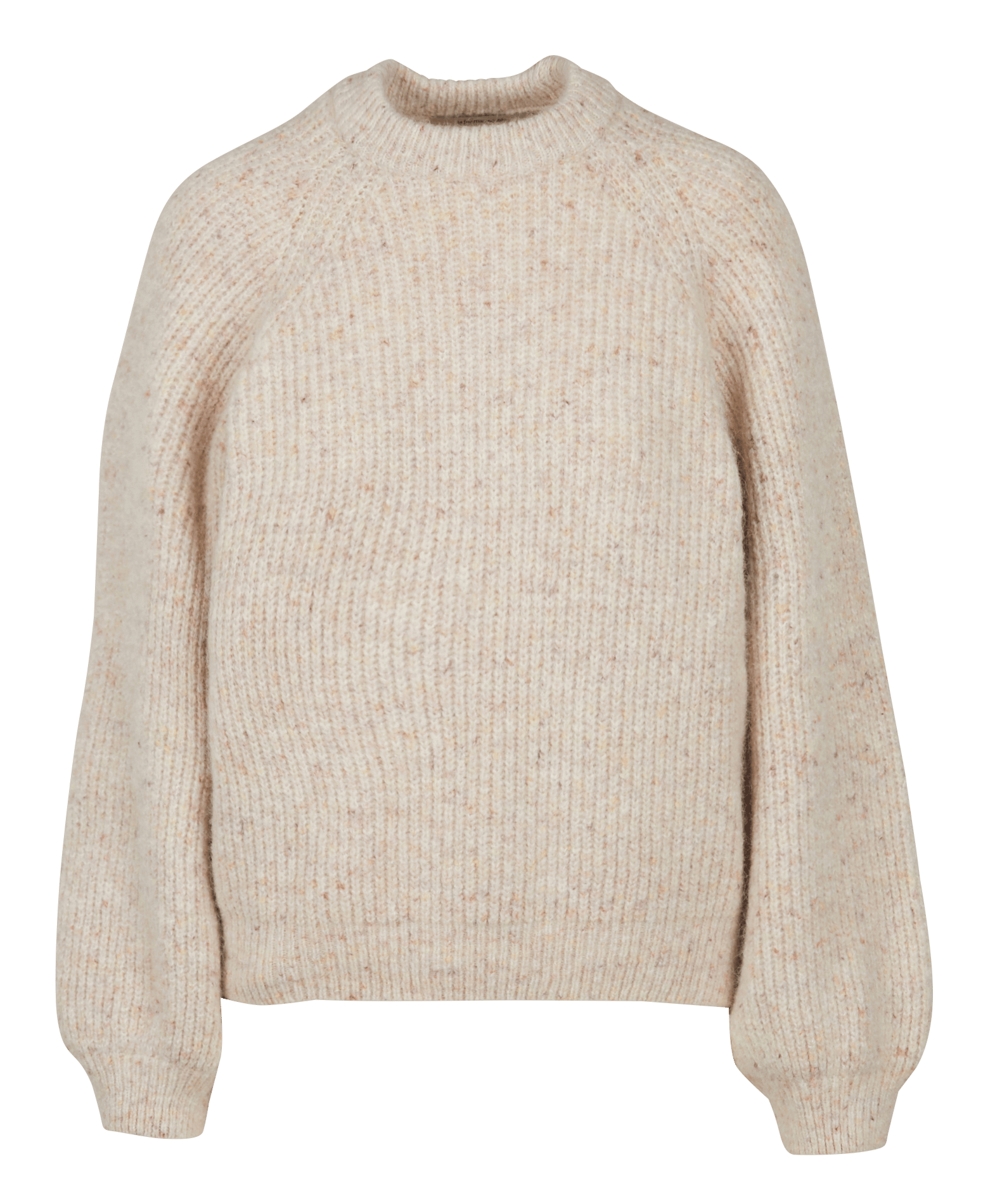Rechte trui met ronde hals LA FEE MARABOUTEE Beige