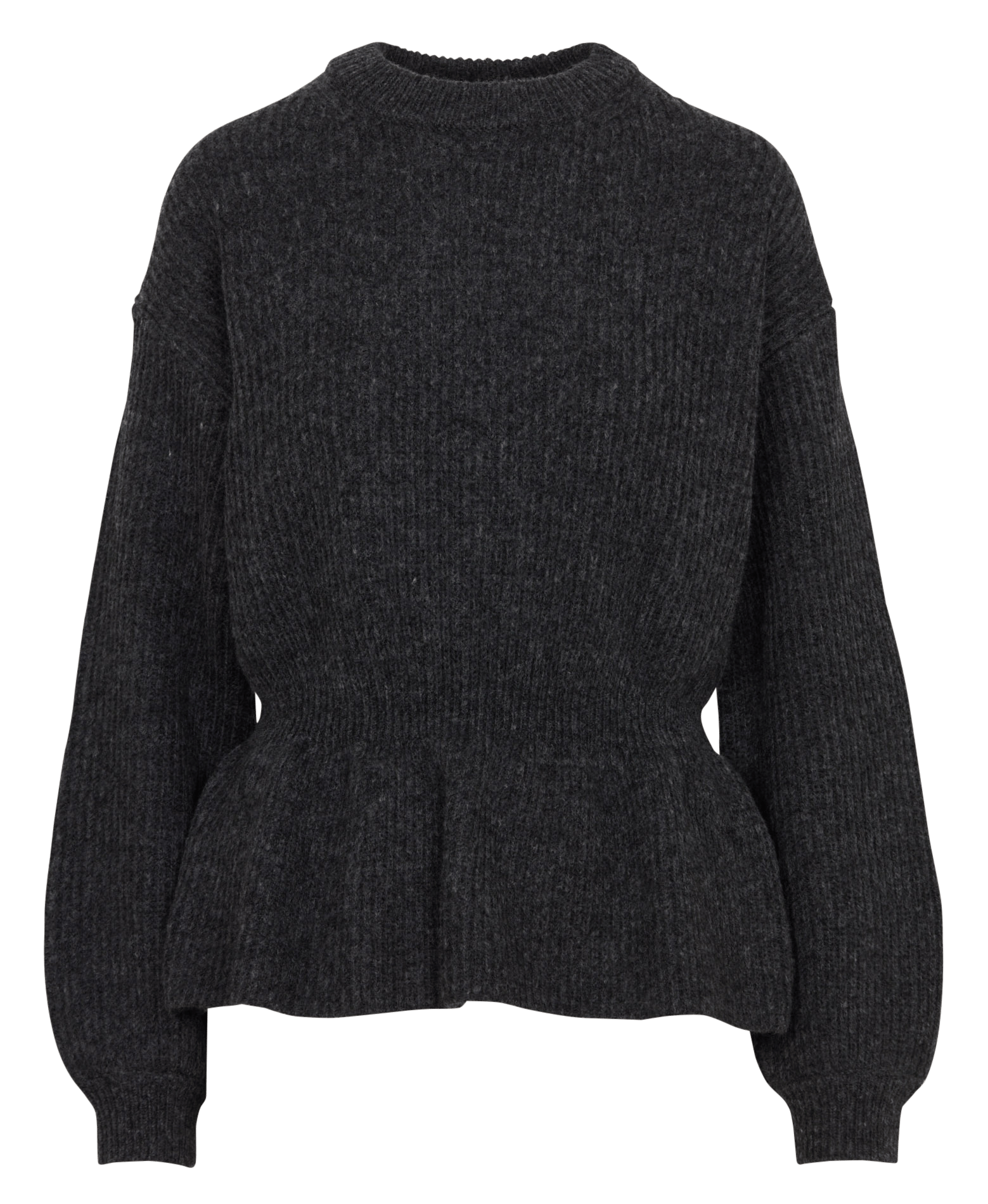 Pull cintré col rond DES PETITS HAUTS Gris