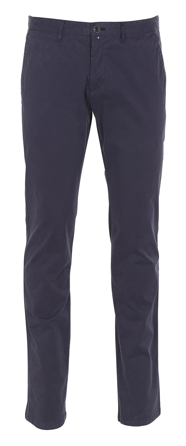 Stretch cotton slim chinos Blue