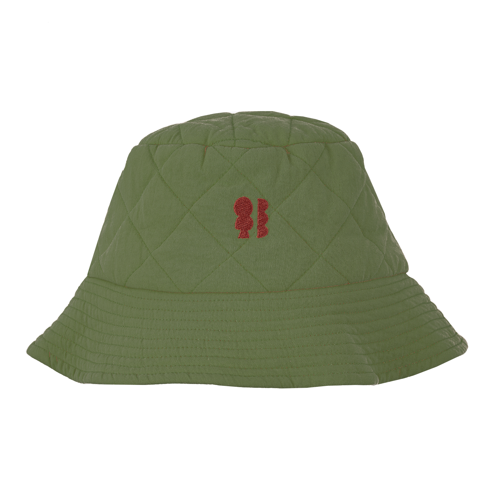 Doorgestikte, katoenen hoed met borduurwerk BOBO CHOSES Groen