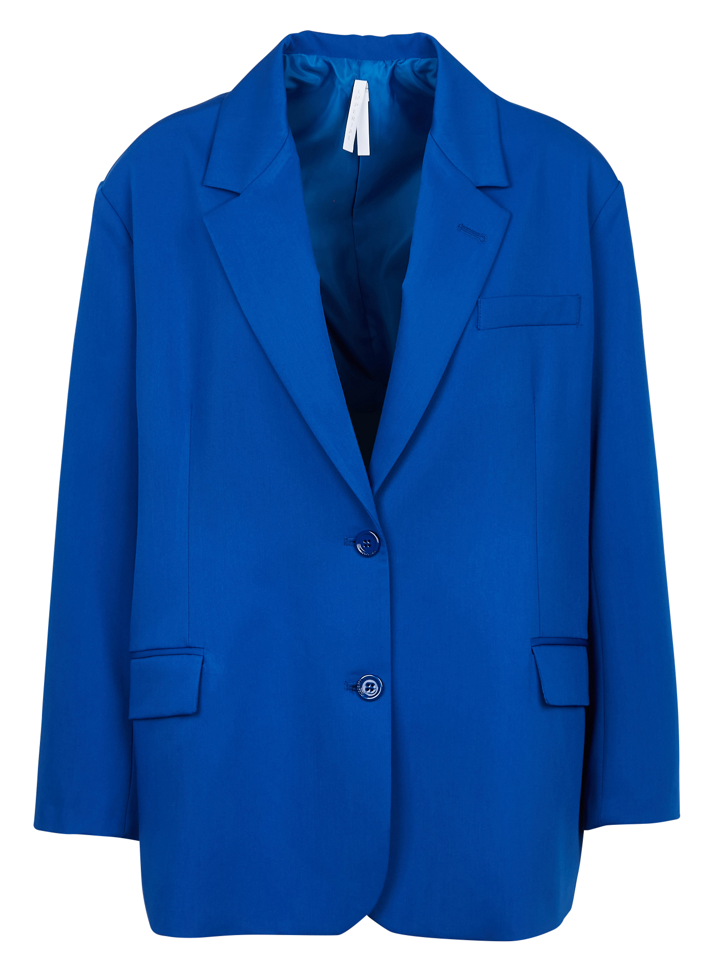 Oversized blazer with tailored collar and back slit IMPERIAL Blue