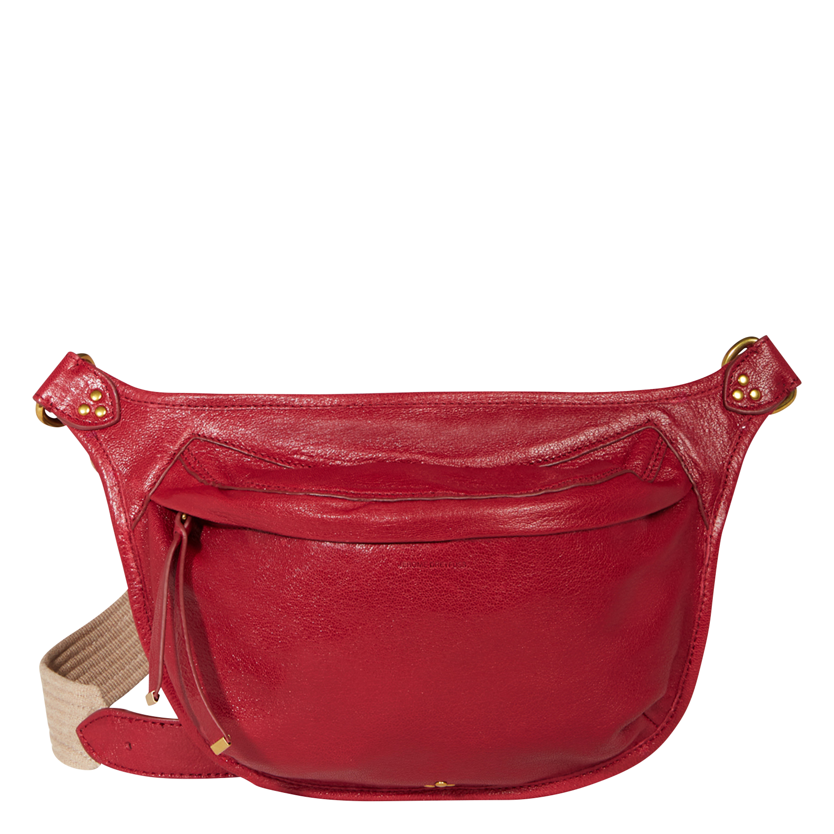 Sac banane en cuir  JEROME DREYFUSS Rouge