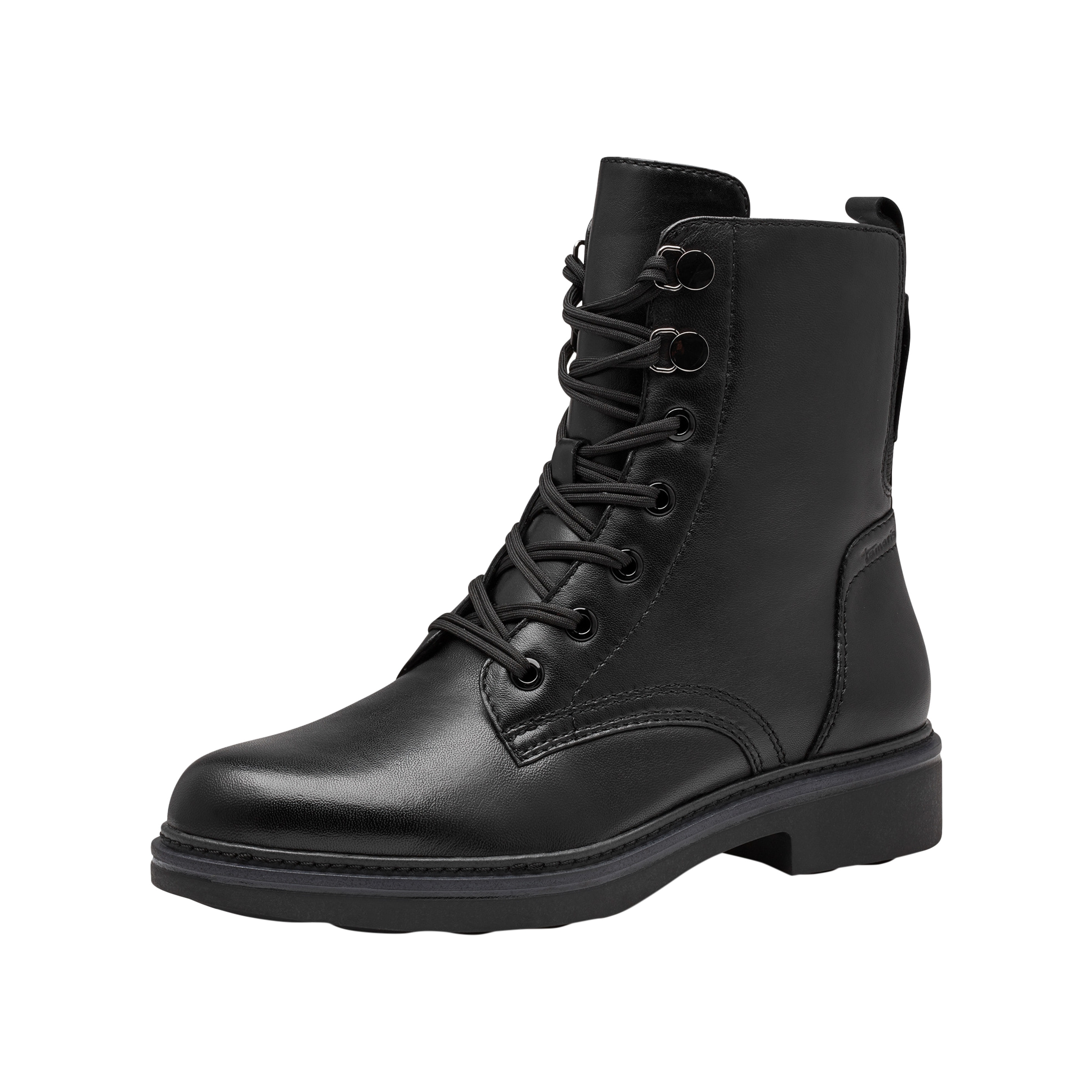 Leather comfort ankle boots | Black TAMARIS Women