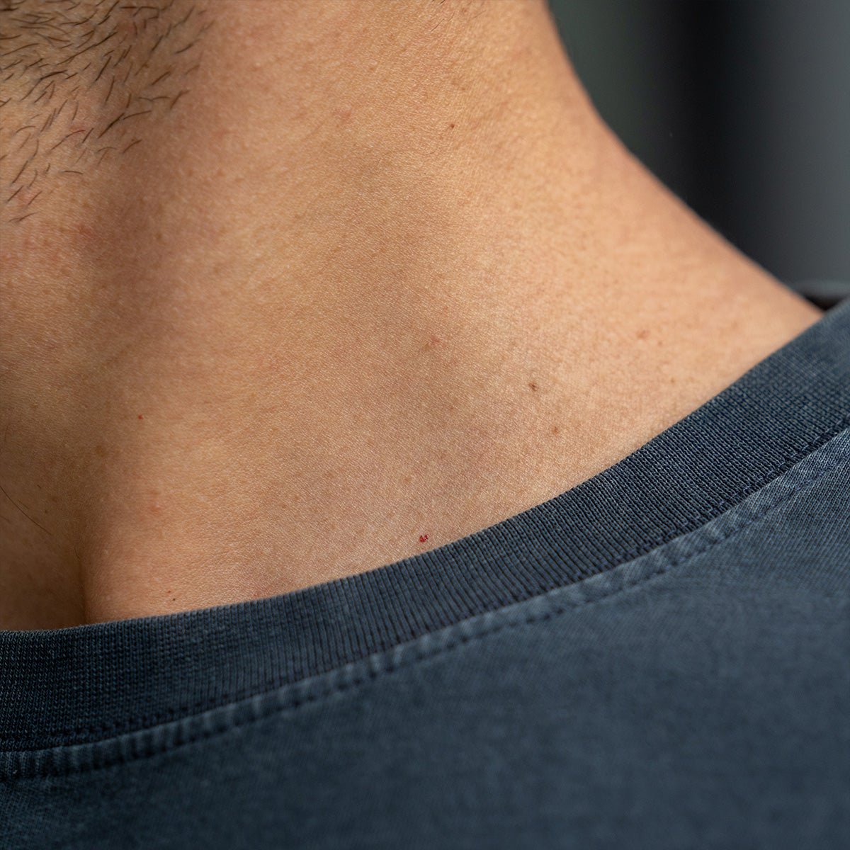 Organic cotton garment-dyed T-shirt BILLYBELT Black