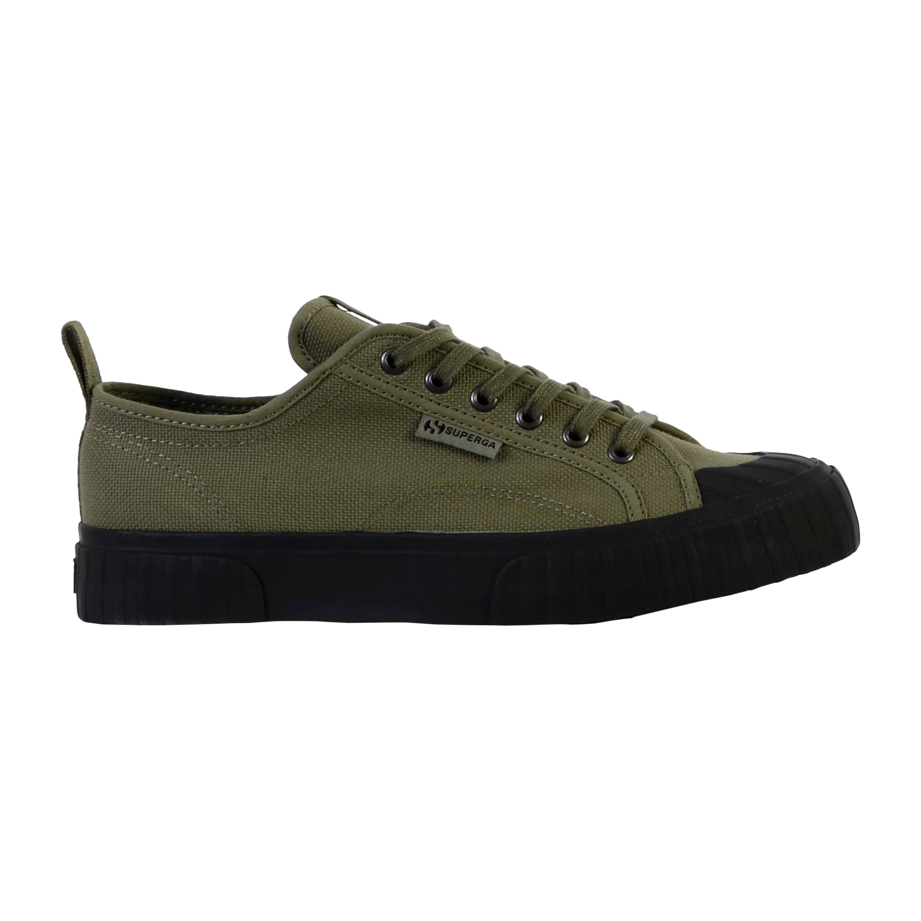 Superga Stripe Webbing Lace-Up Sneakers SUPERGA Green