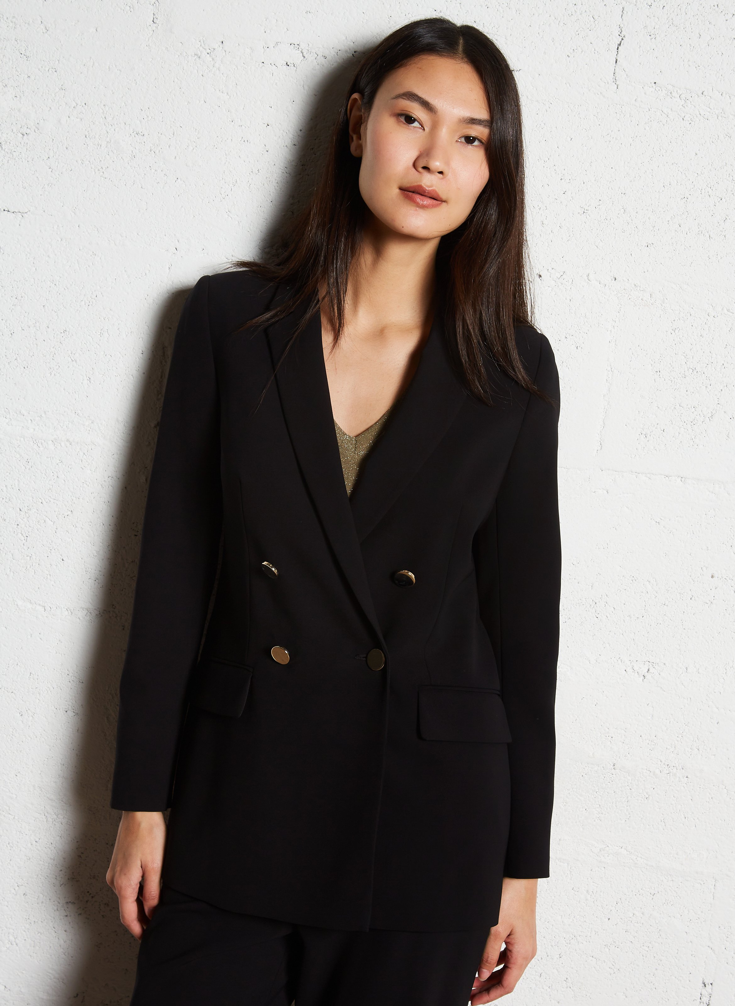Mid-length jacket with tailored collar MAISON 123