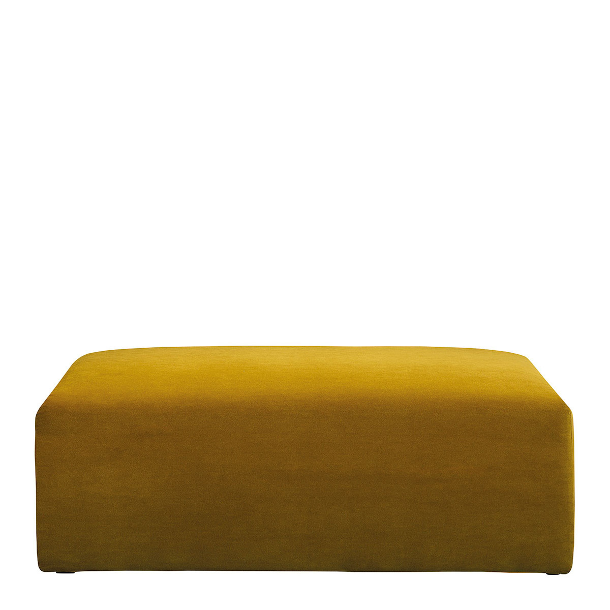 Pouf lou en velours pour canapé lou - safran BLANC D'IVOIRE Jaune