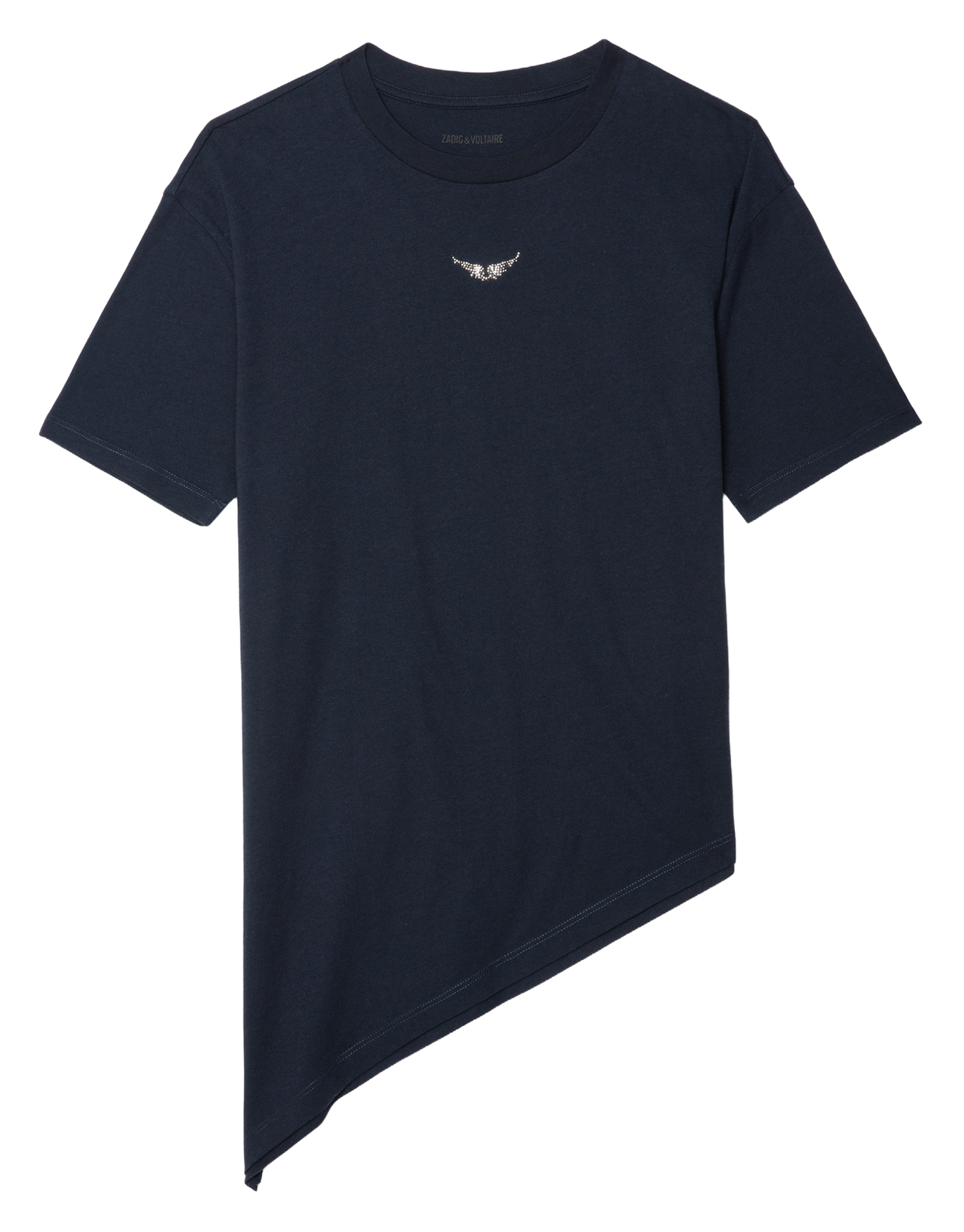 Tee-shirt col rond en coton ZADIG&VOLTAIRE Bleu