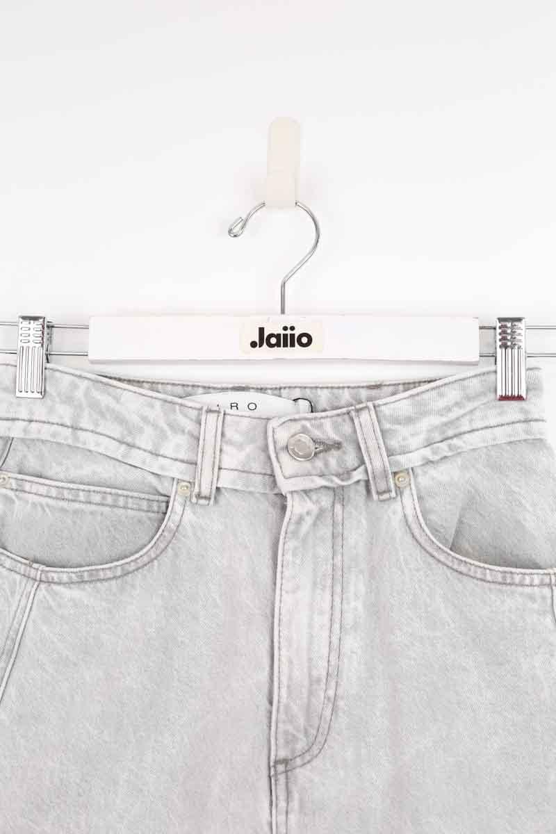 Cotton straight jeans IRO - Seconde Main Grey