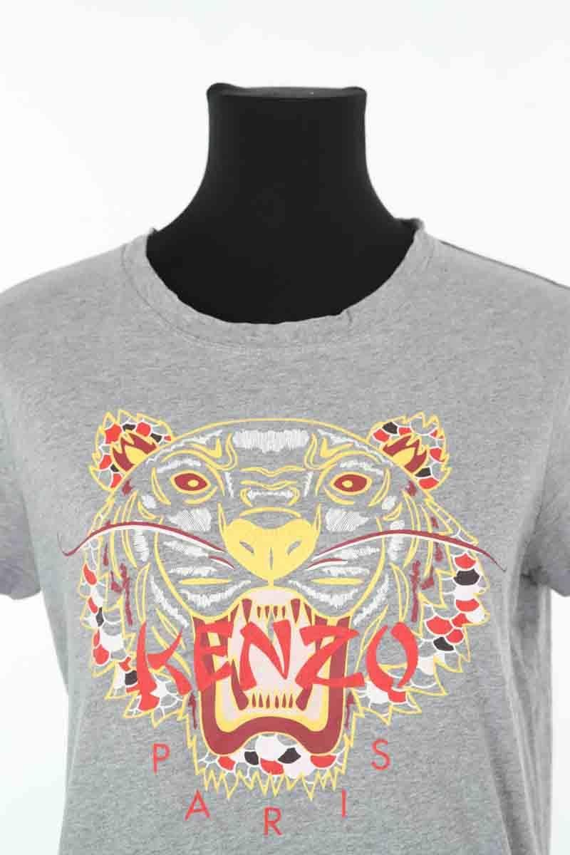 Cotton T-shirt KENZO - SECONDE MAIN Grey
