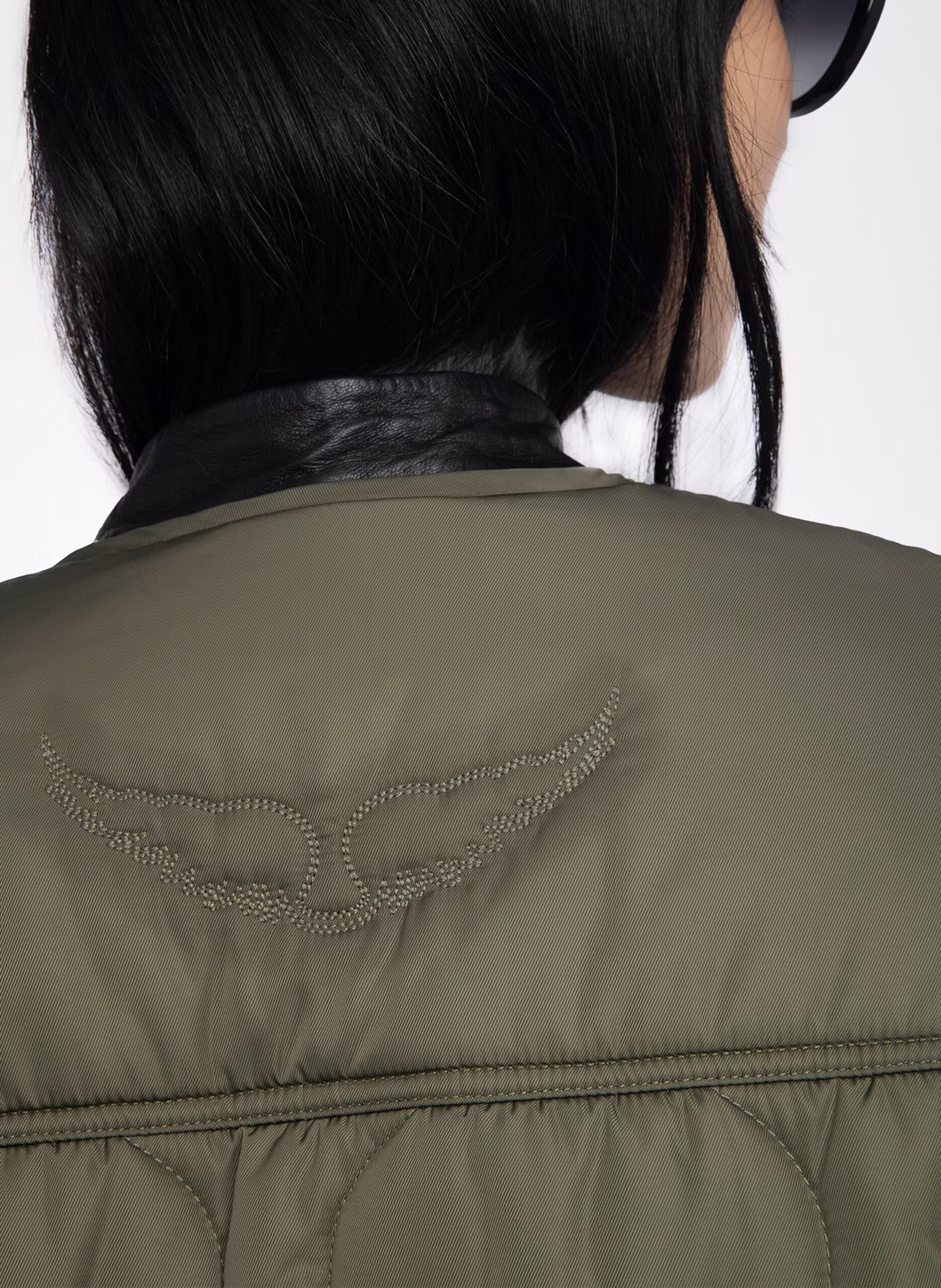 Parka trapuntata colletto rotondo ZADIG&VOLTAIRE Verde