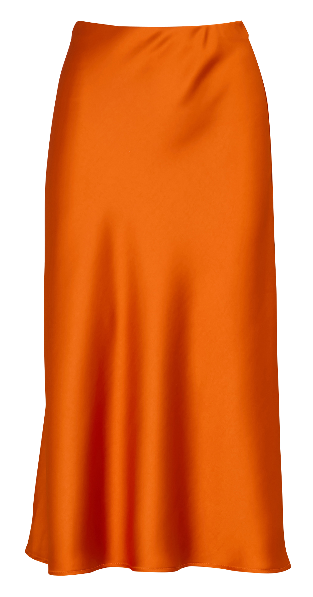 Einfarber ausgestellter Satinrock IMPERIAL Orange