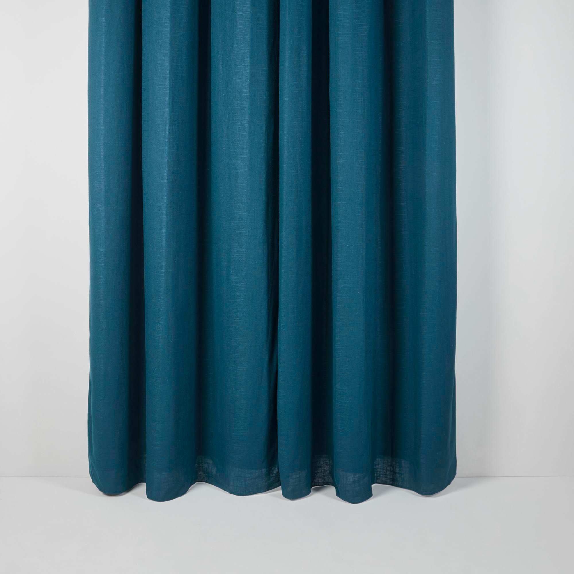 Lined black-out curtain with eyelets MADURA Blue