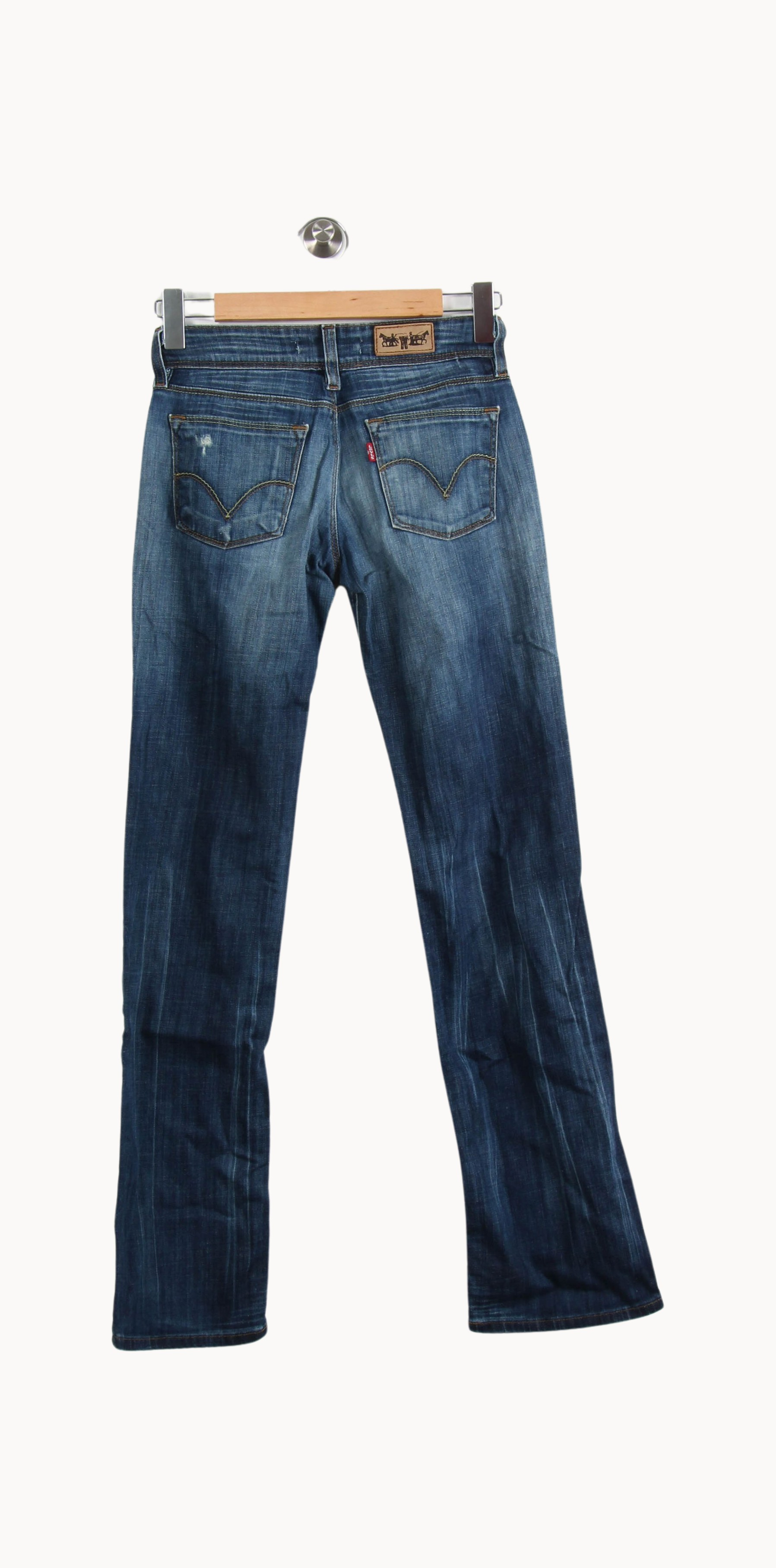 Cropped slim jeans with studs LEVI'S - Seconde main Blue