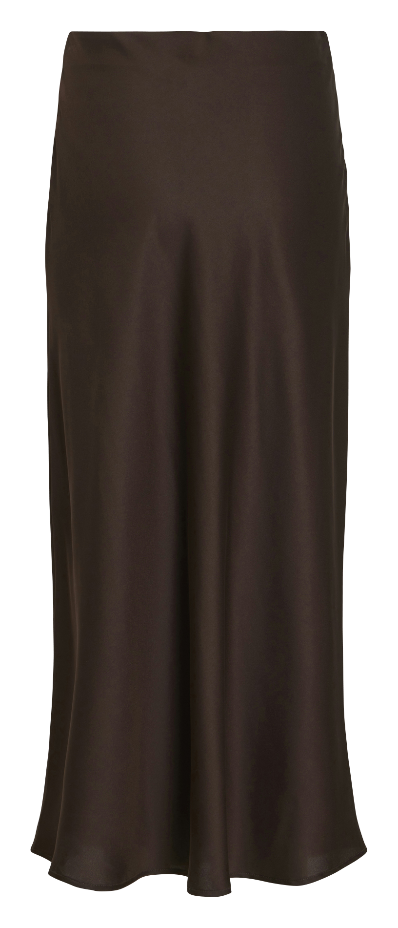 Long high-waisted flared skirt VILA Brown