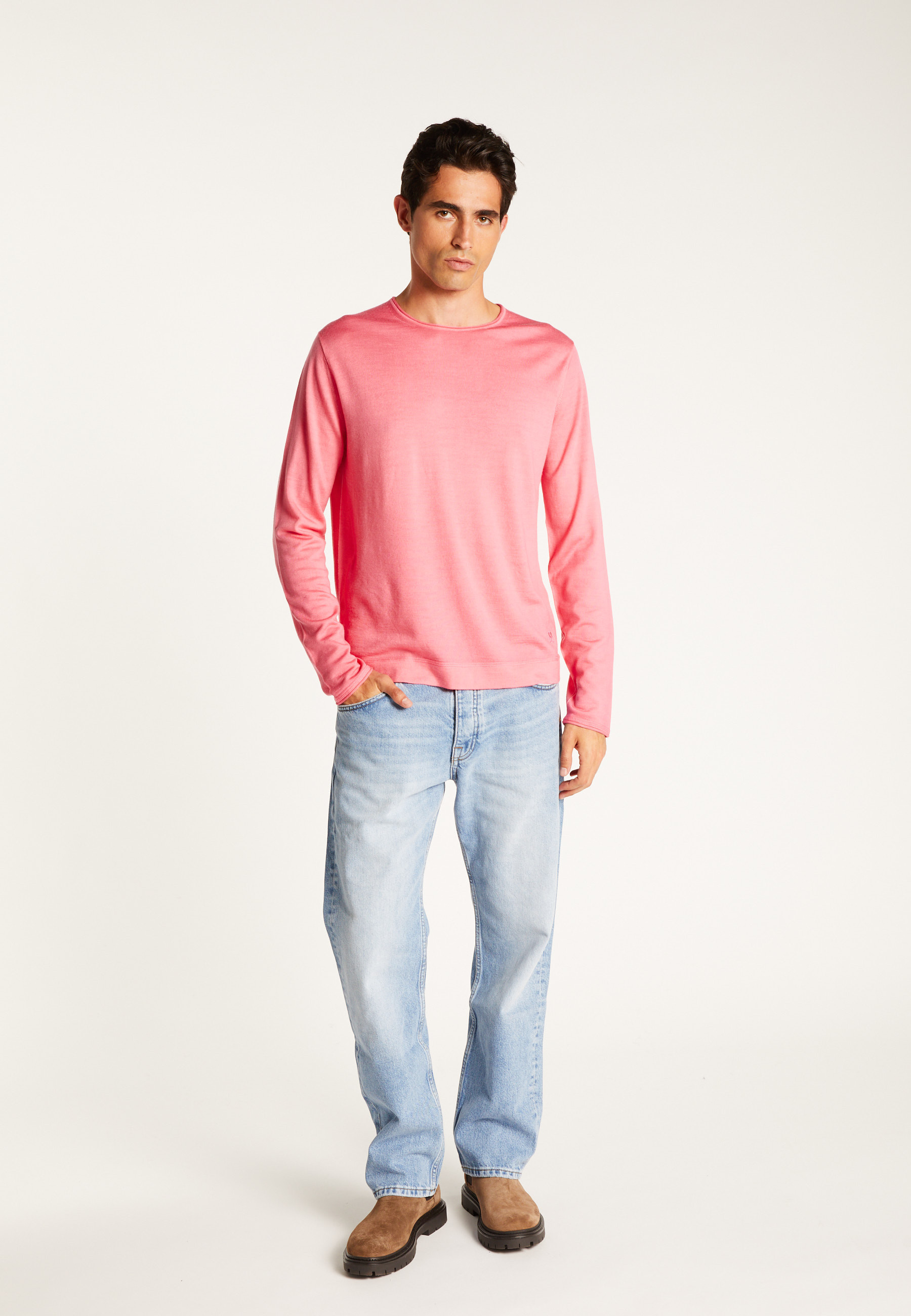 Merino wool sweater MAISON MONTAGUT Pink
