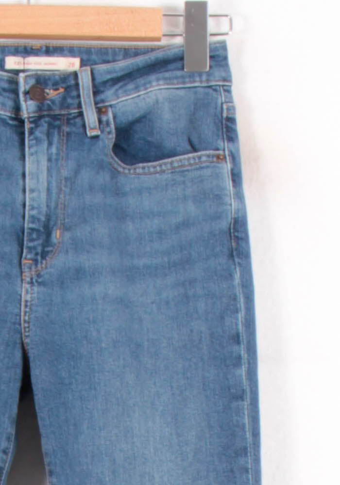 Cropped slim jeans with studs LEVI'S - Seconde main Blue