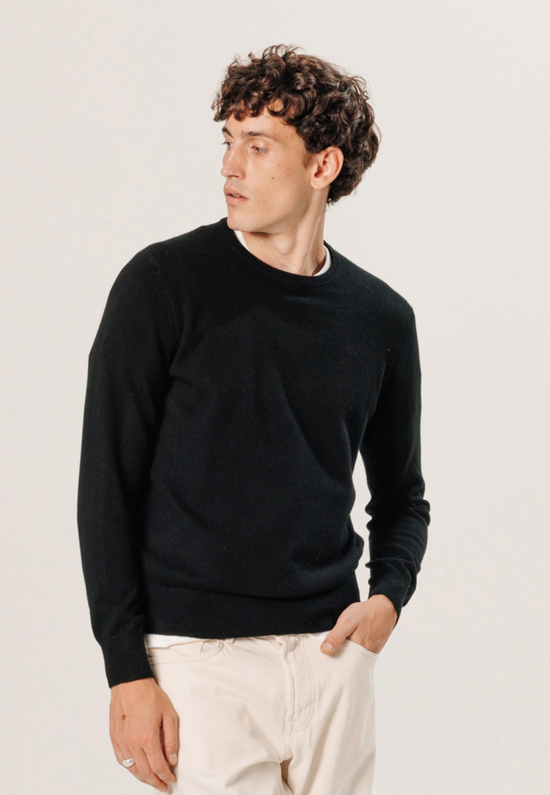 Belted cashmere sweater RODIER Black