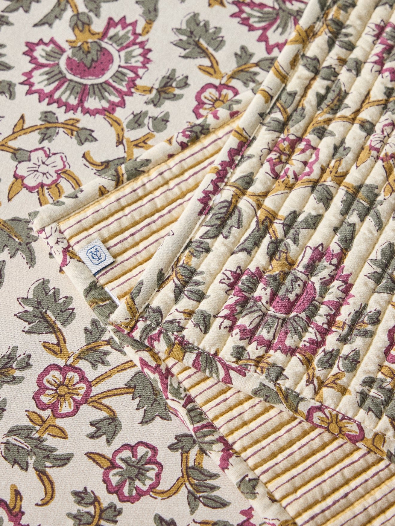 Set of Indian fabric placemats, set of 2 CYRILLUS Beige