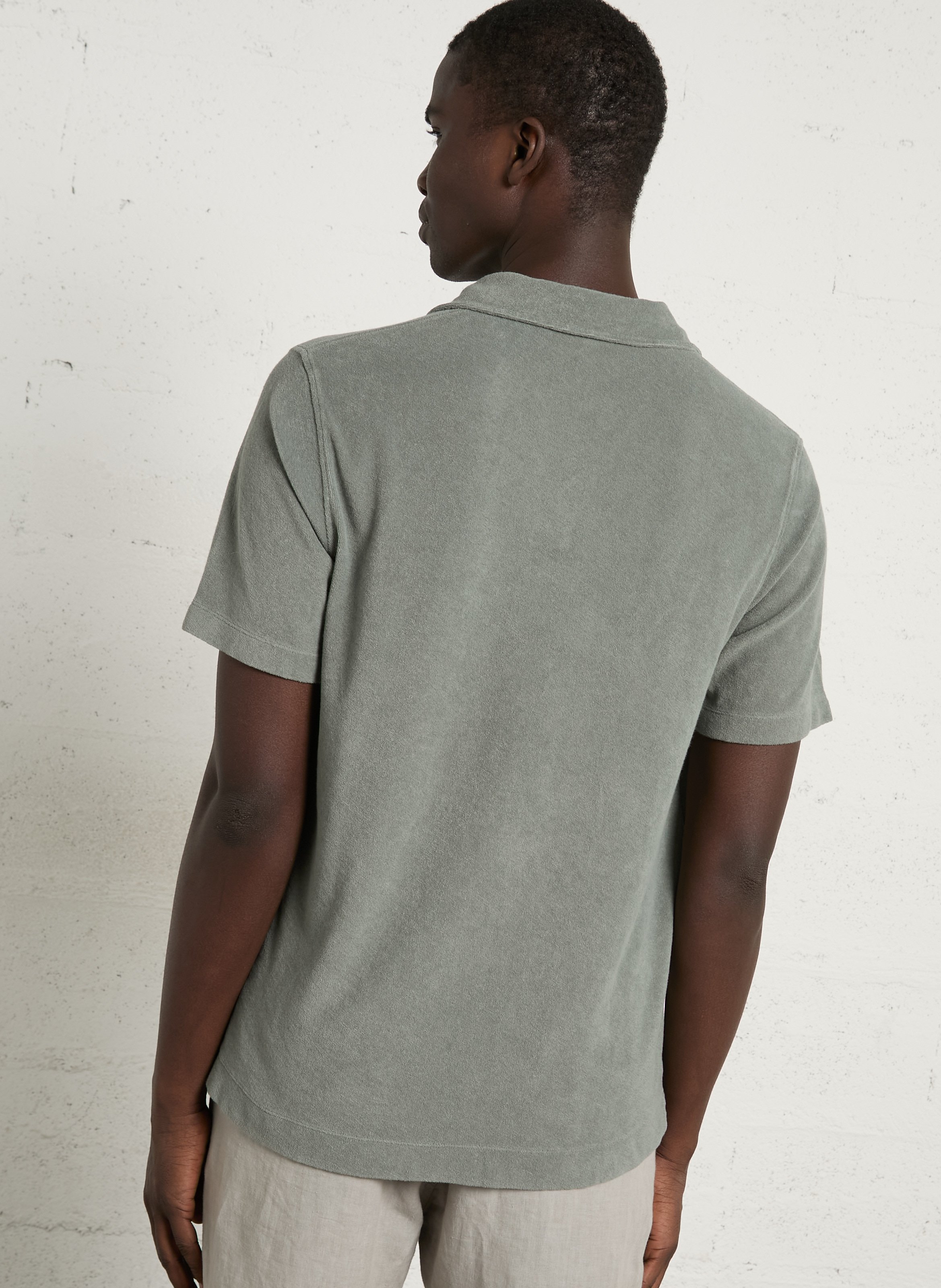 Rechte katoenen polo HARTFORD Kaki