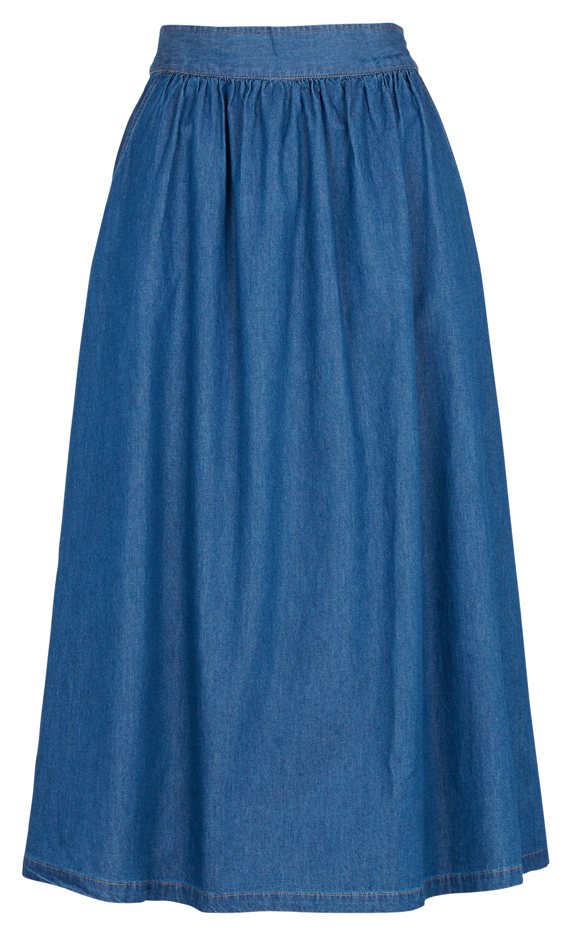 jupe midi évasée en coton BELLA JONES Bleu