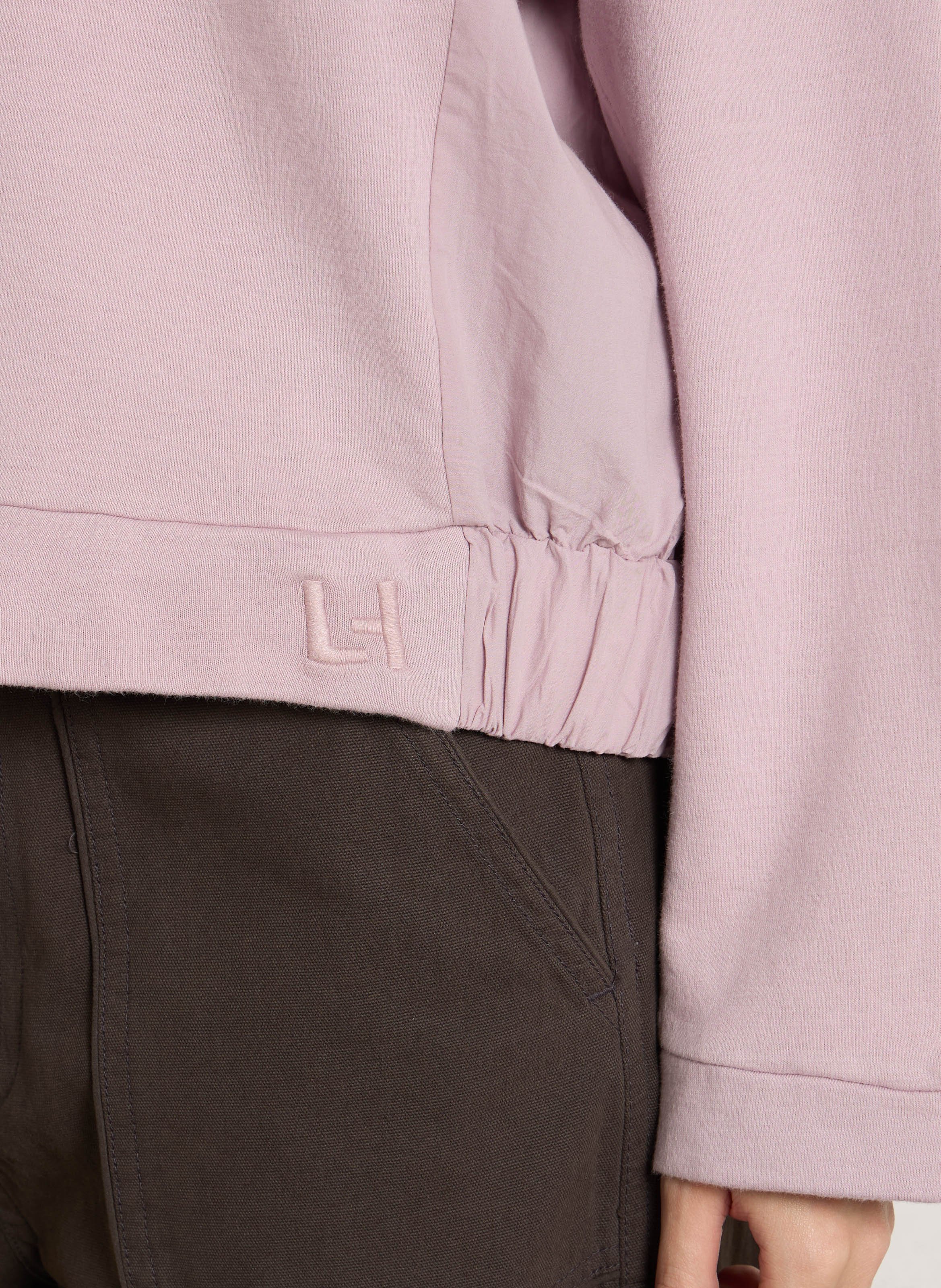 Rundhals-Sweatshirt aus Bio-Baumwoll-Mix LEON & HARPER Violett