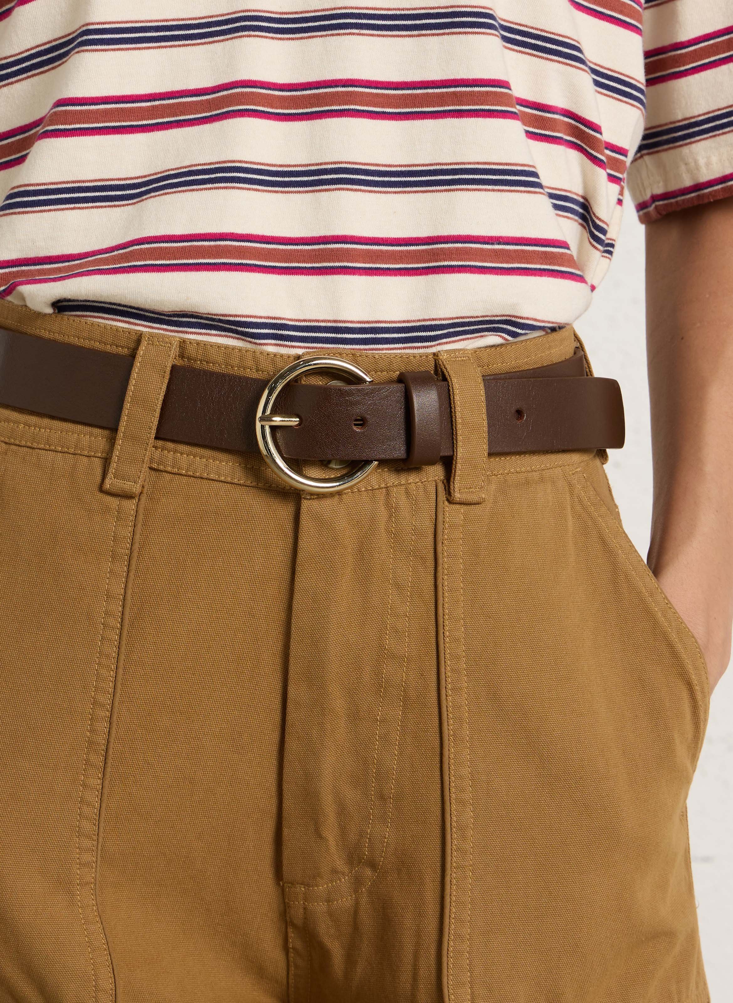 Ceinture en cuir LA PETITE ETOILE Marron