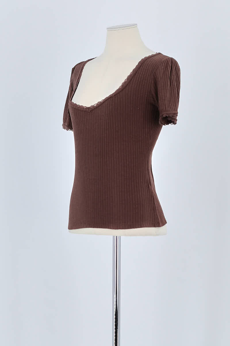 T-shirt ROUJE - Seconde Main Brown