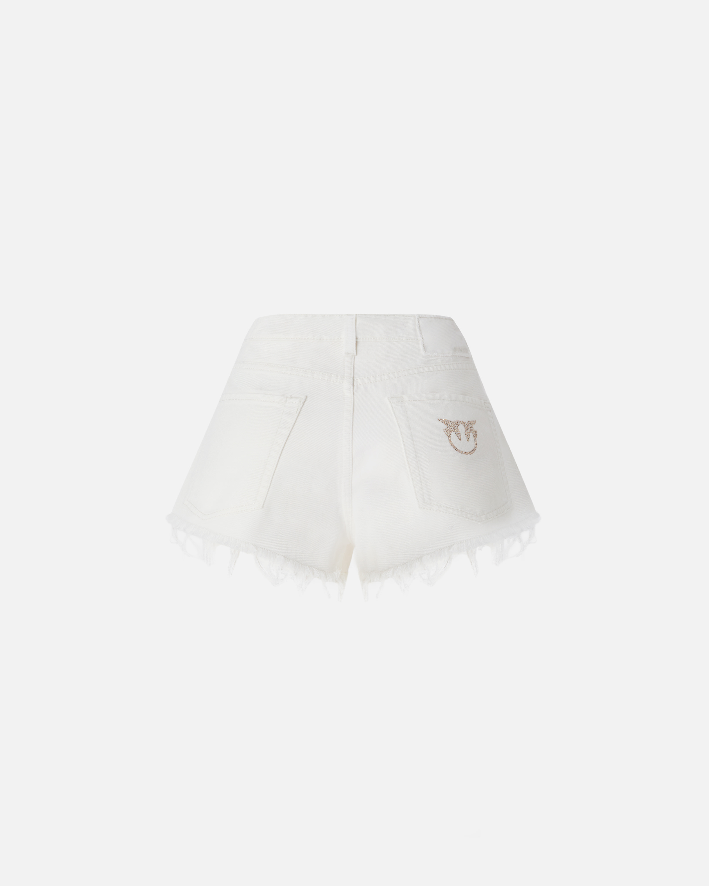 Short in cotton with logo embroidery PINKO White