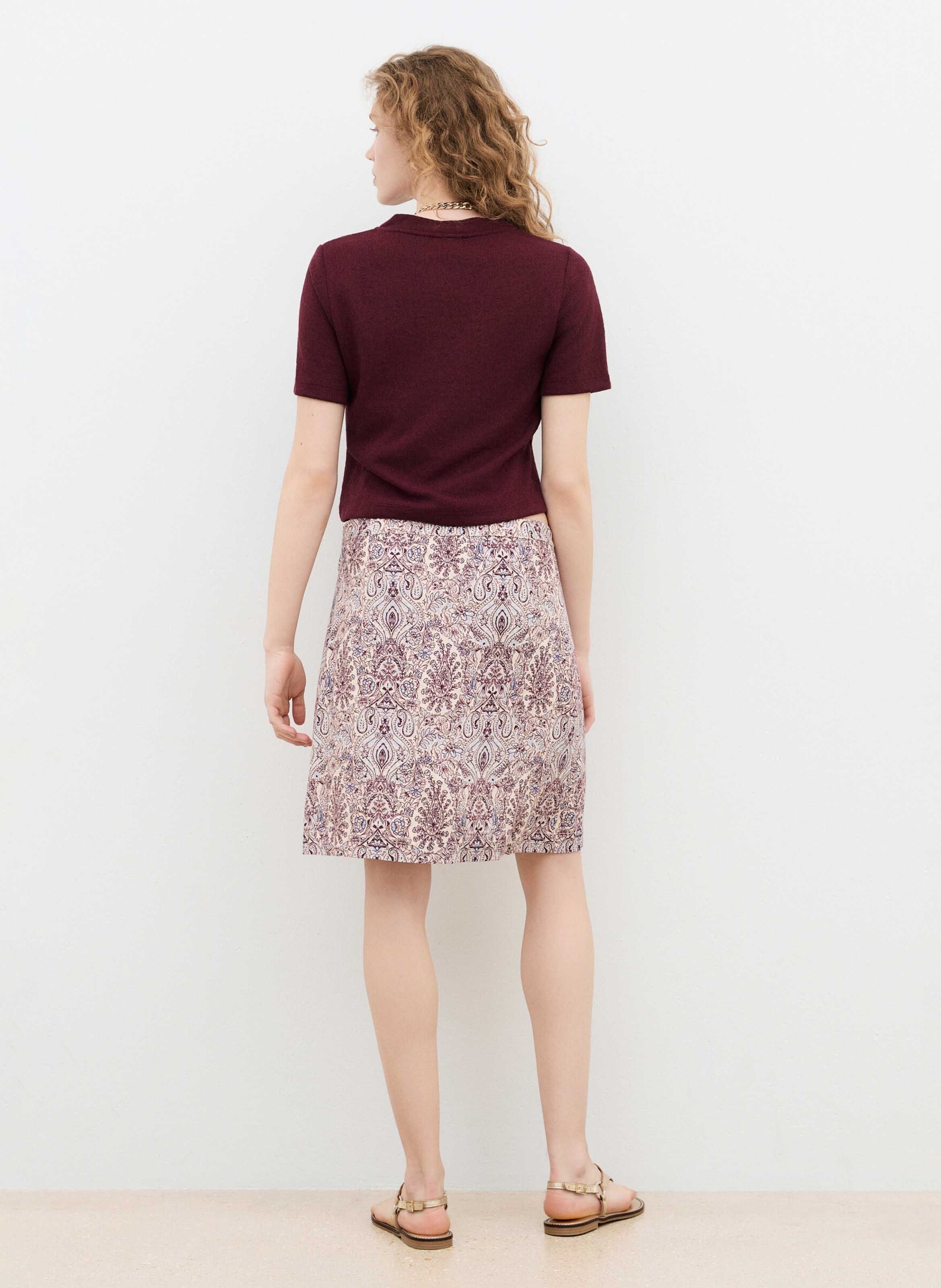 Top mit V-Ausschnitt | Violett CAROLL Damen