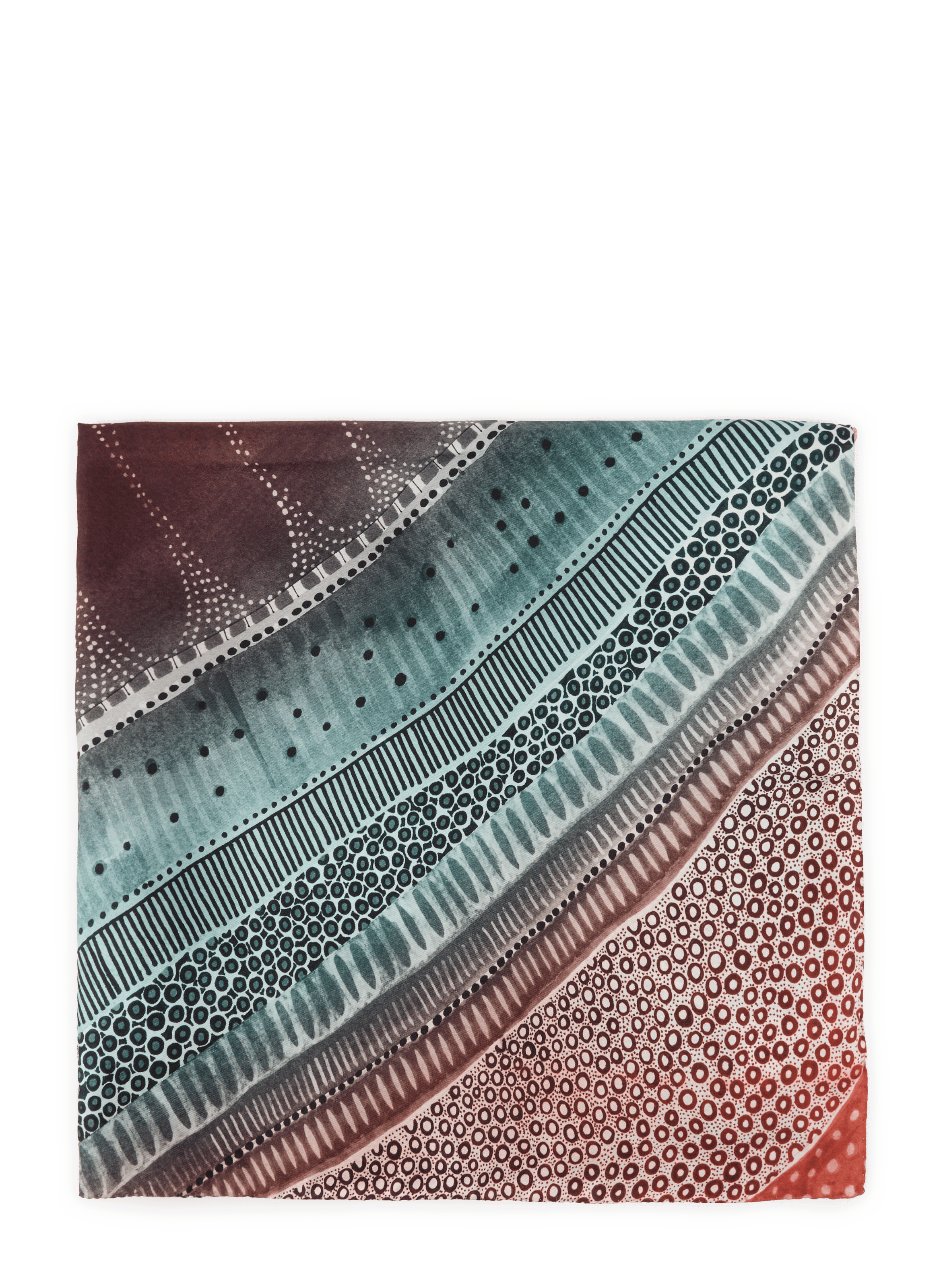 Printed silk square AU PRINTEMPS PARIS Multicolored