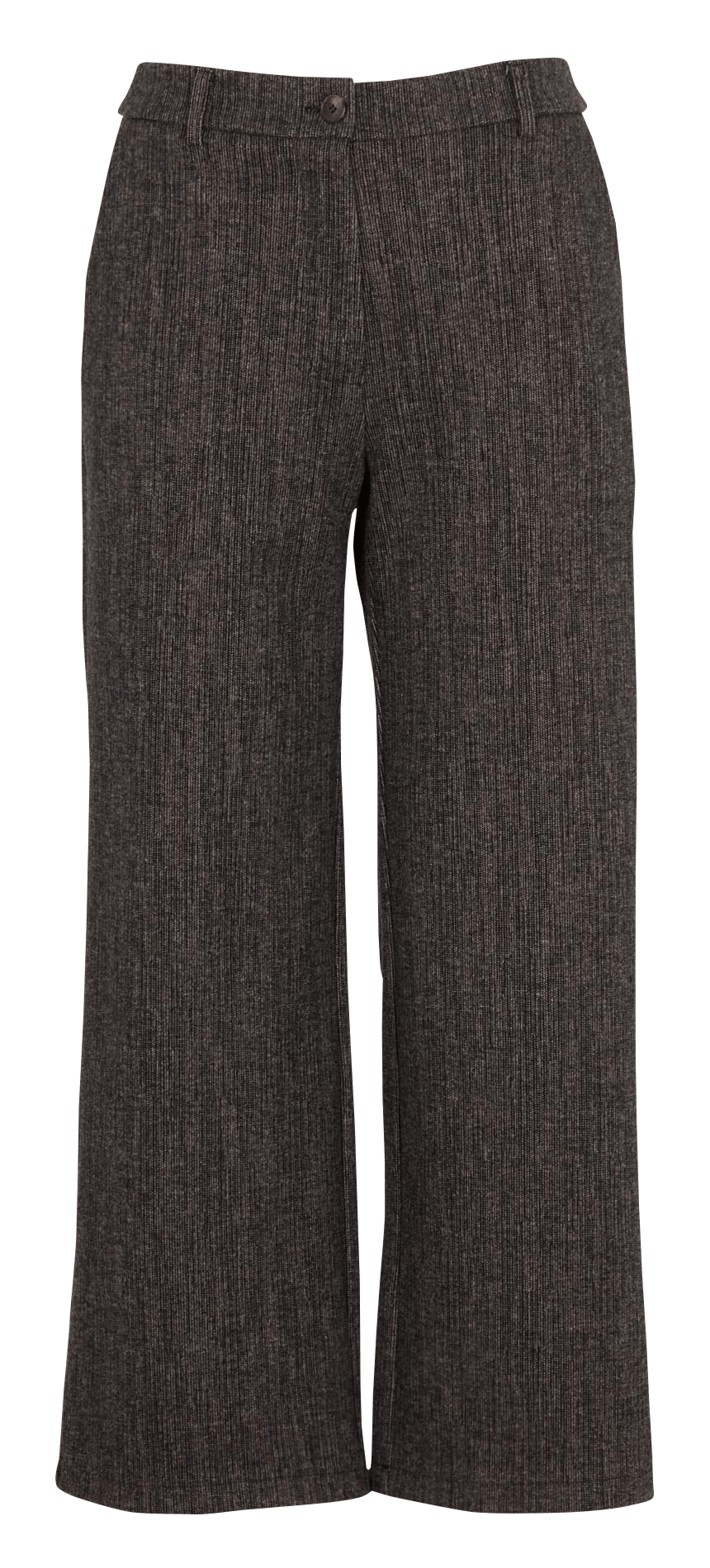 Pantalon droit 7/8ème effet velours  LA FEE MARABOUTEE Marron