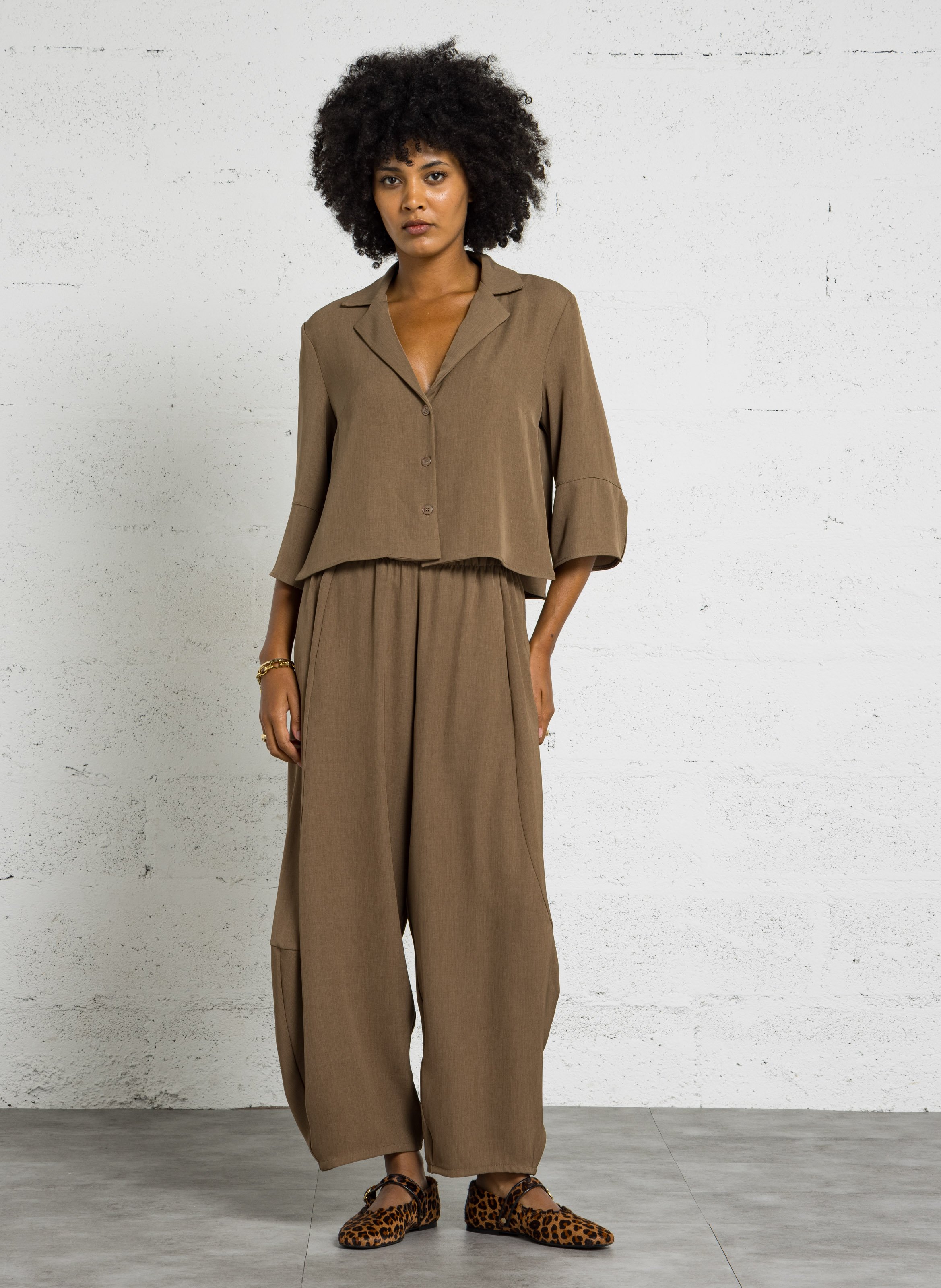 Ballonbroek met elastische taille IMPERIAL Bruin