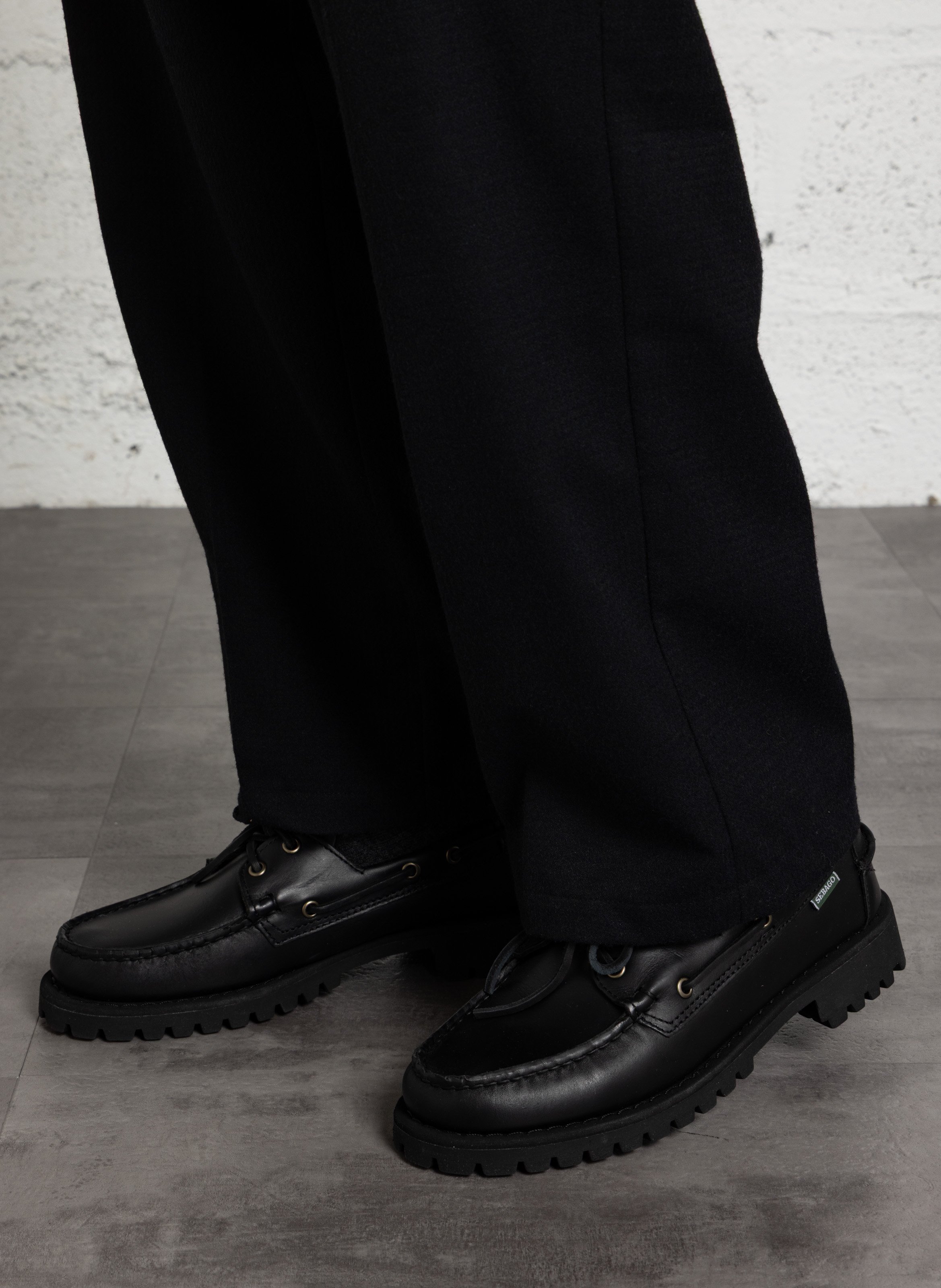 Leren mocassins SEBAGO Zwart