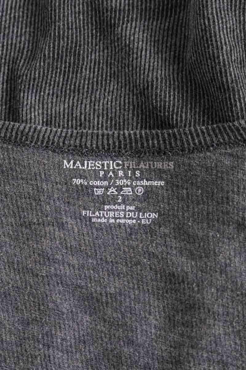 Azawood sleeveless top MAJESTIC FILATURES - SECONDE MAIN Grey