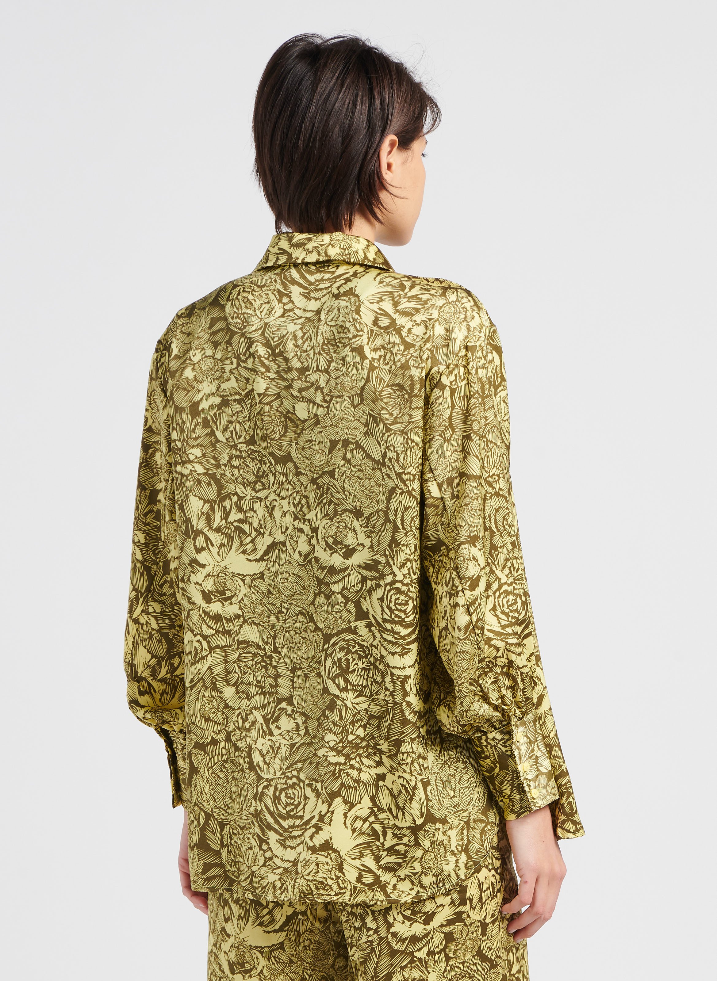 Chemise col classique imprimée  MOSS COPENHAGEN Jaune