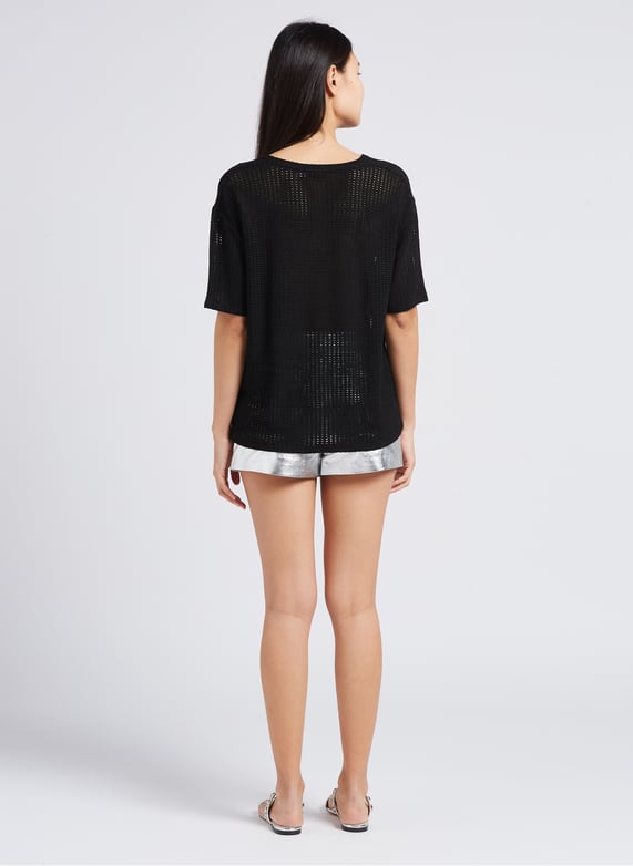 Sandales plates en cuir métallisé | Argent by IRO Sandales plates en cuir métallisé Argent