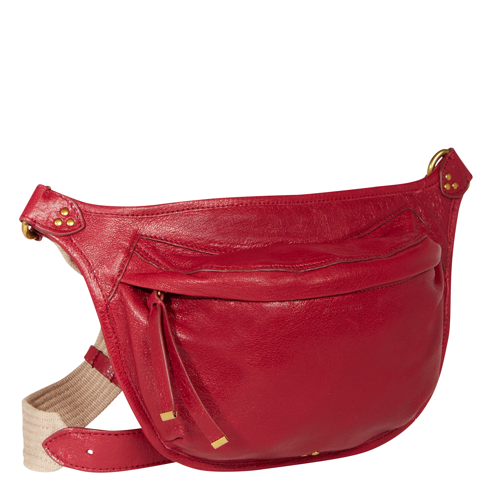 Sac banane en cuir  JEROME DREYFUSS Rouge