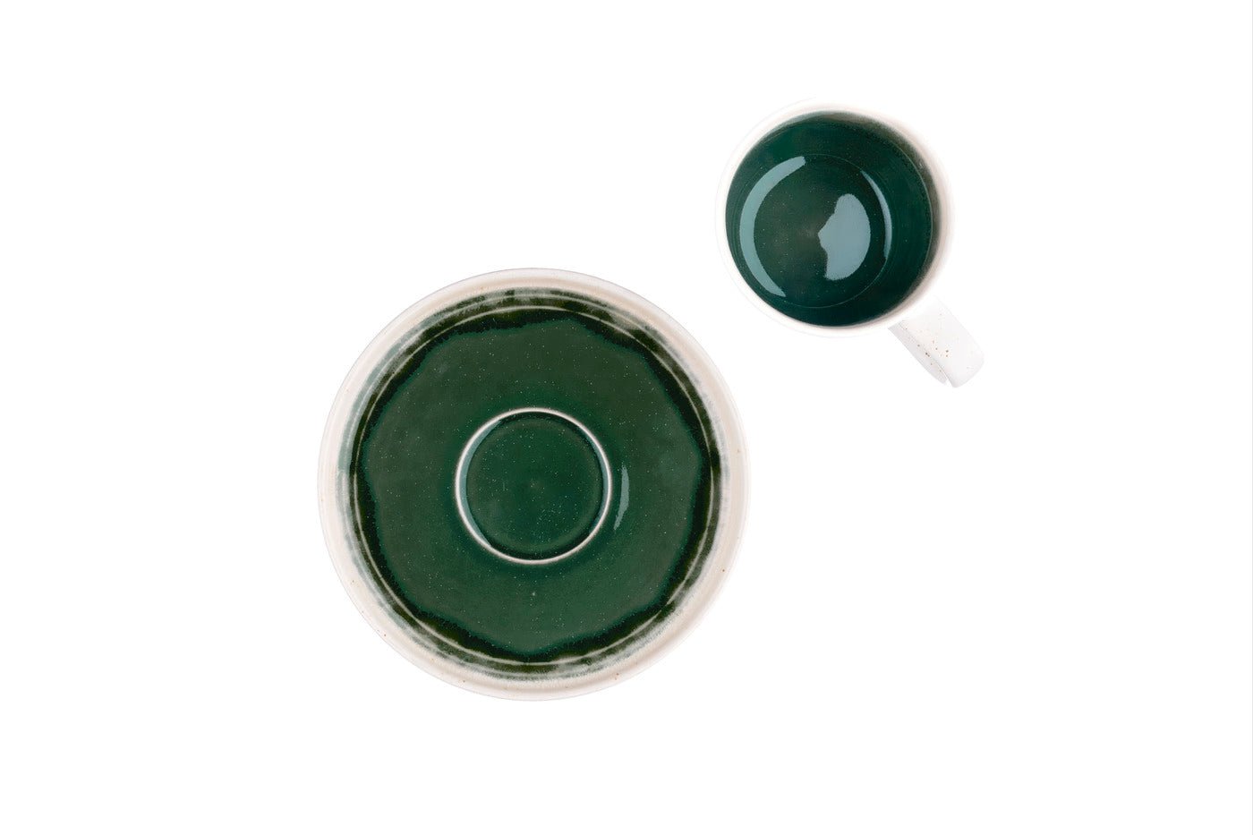 Oxygen 20 cl cup and saucer ø15 cm - 12 pieces - lovat green BJORN Green