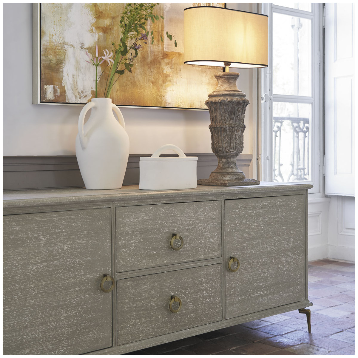 Cotton lampshade BLANC D'IVOIRE Beige