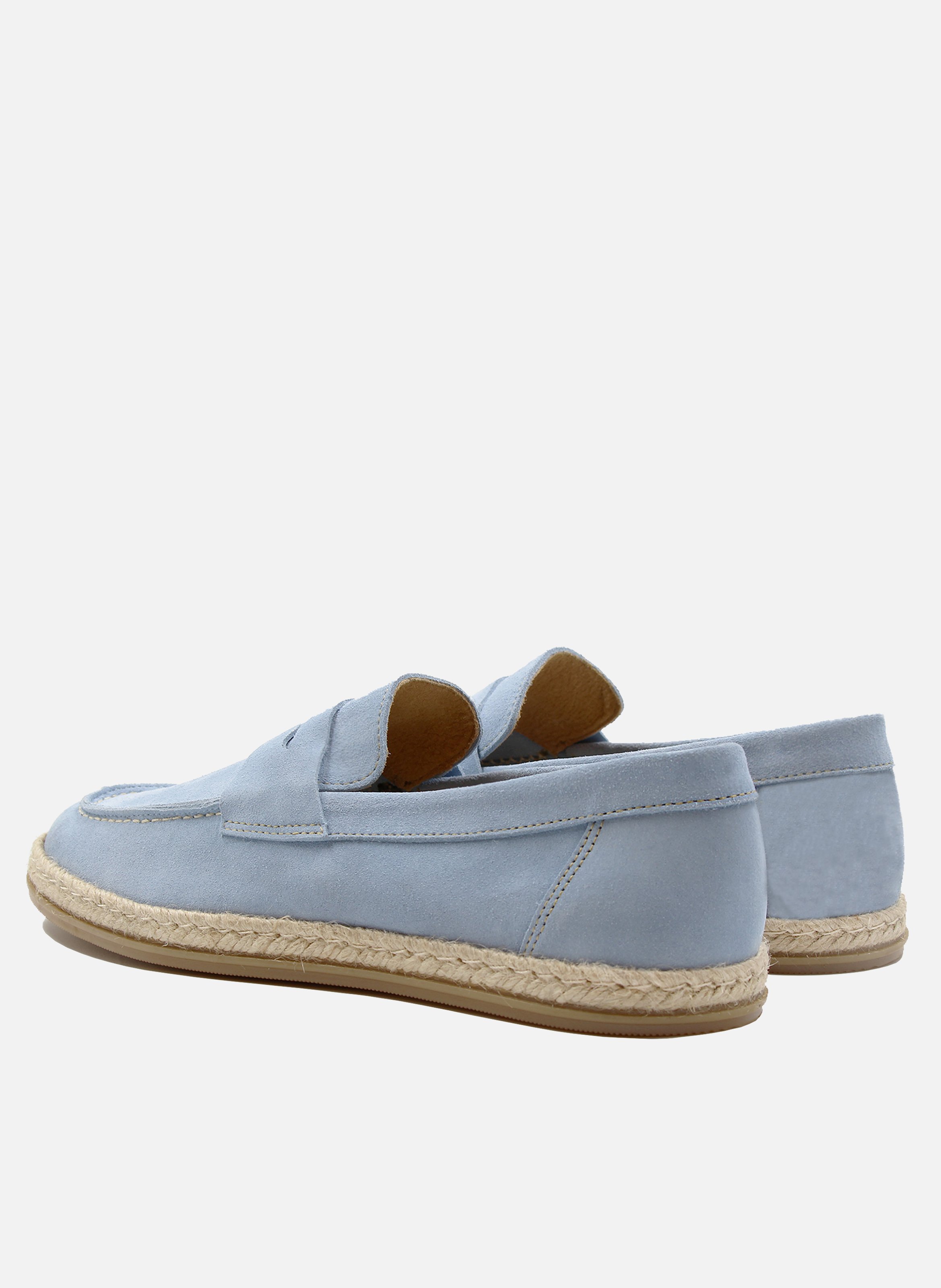 Suede leather espadrille loafers JULES & JENN Blue