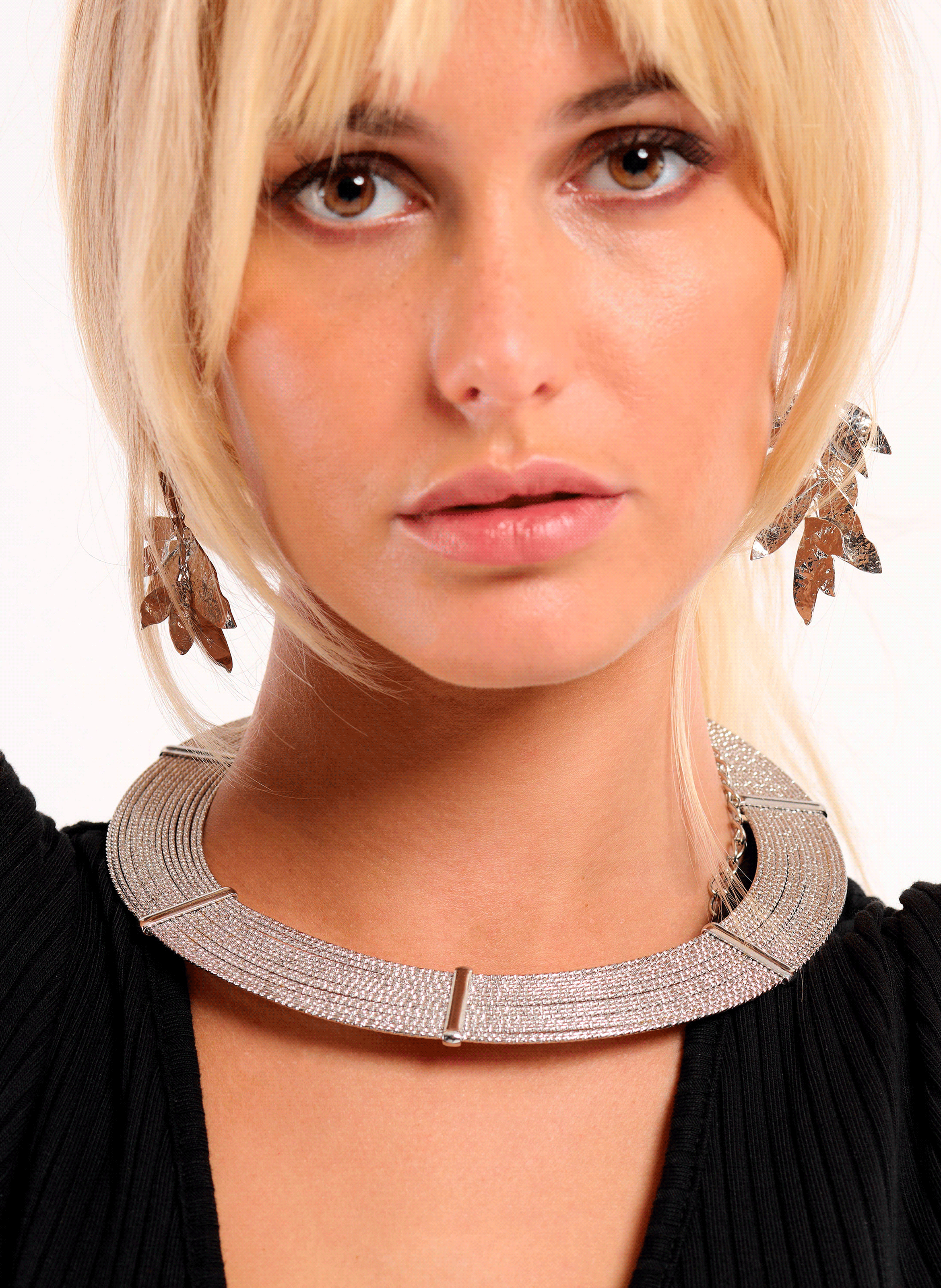 Brass choker HIPANEMA Silver