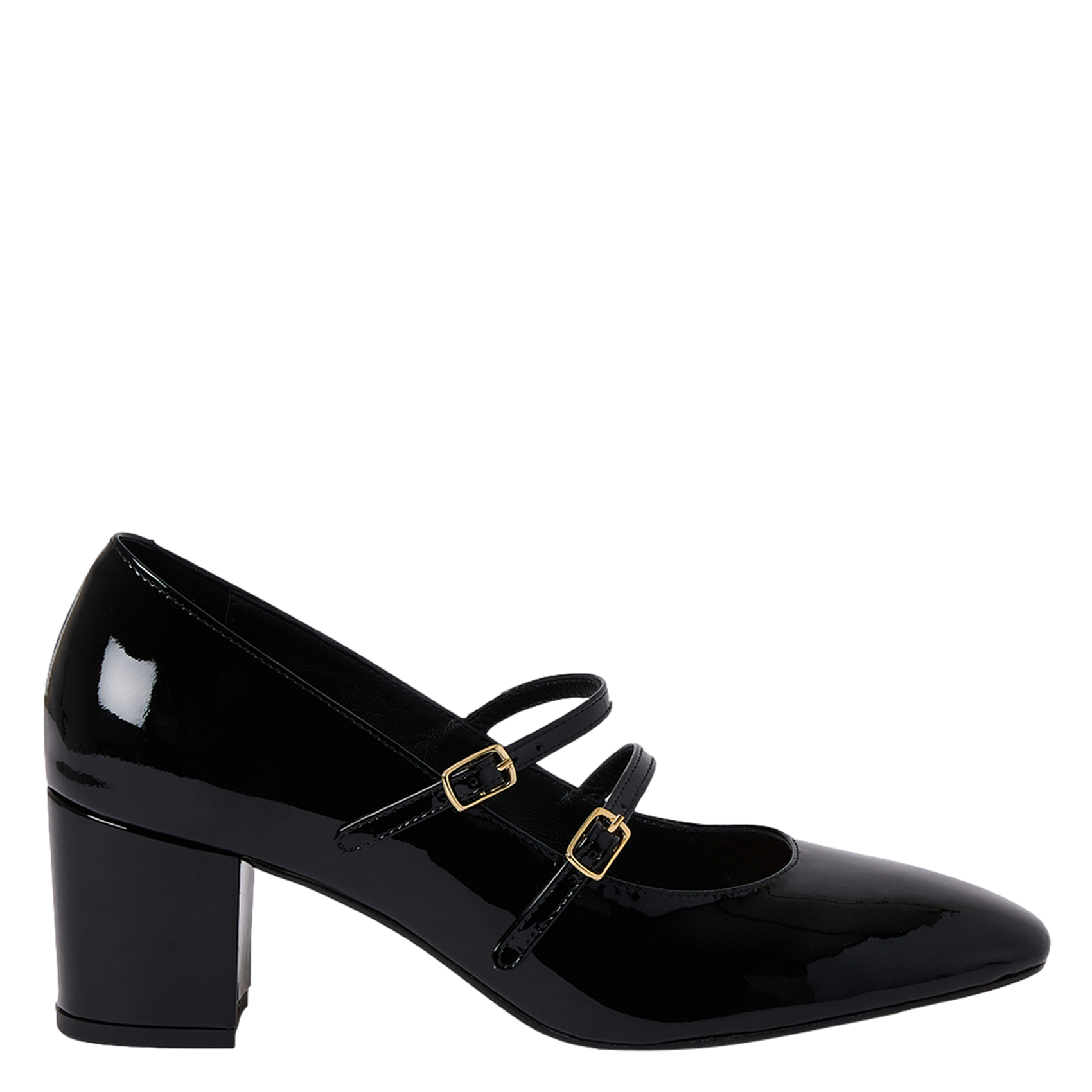Heeled leather Mary Janes PABLO Black