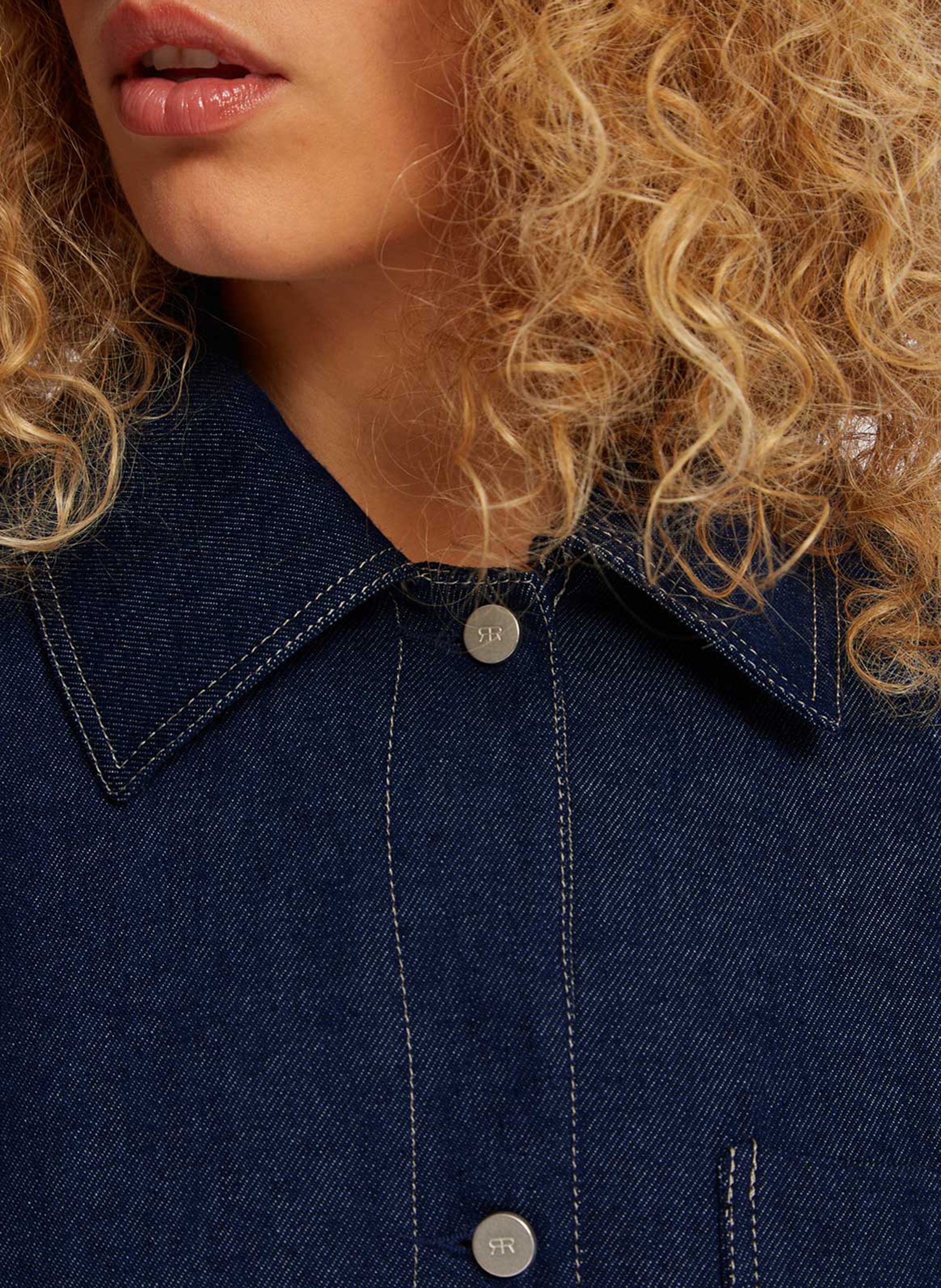 Veste oversize en coton ROSEANNA Bleu