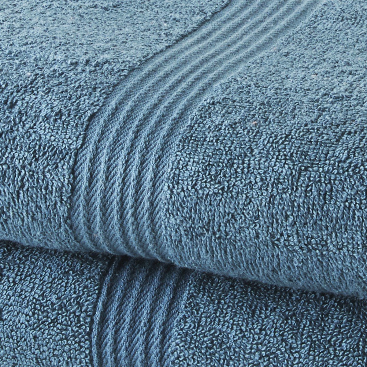 Set of 2 cotton bath towels TODAY LINGE DE MAISON Blue