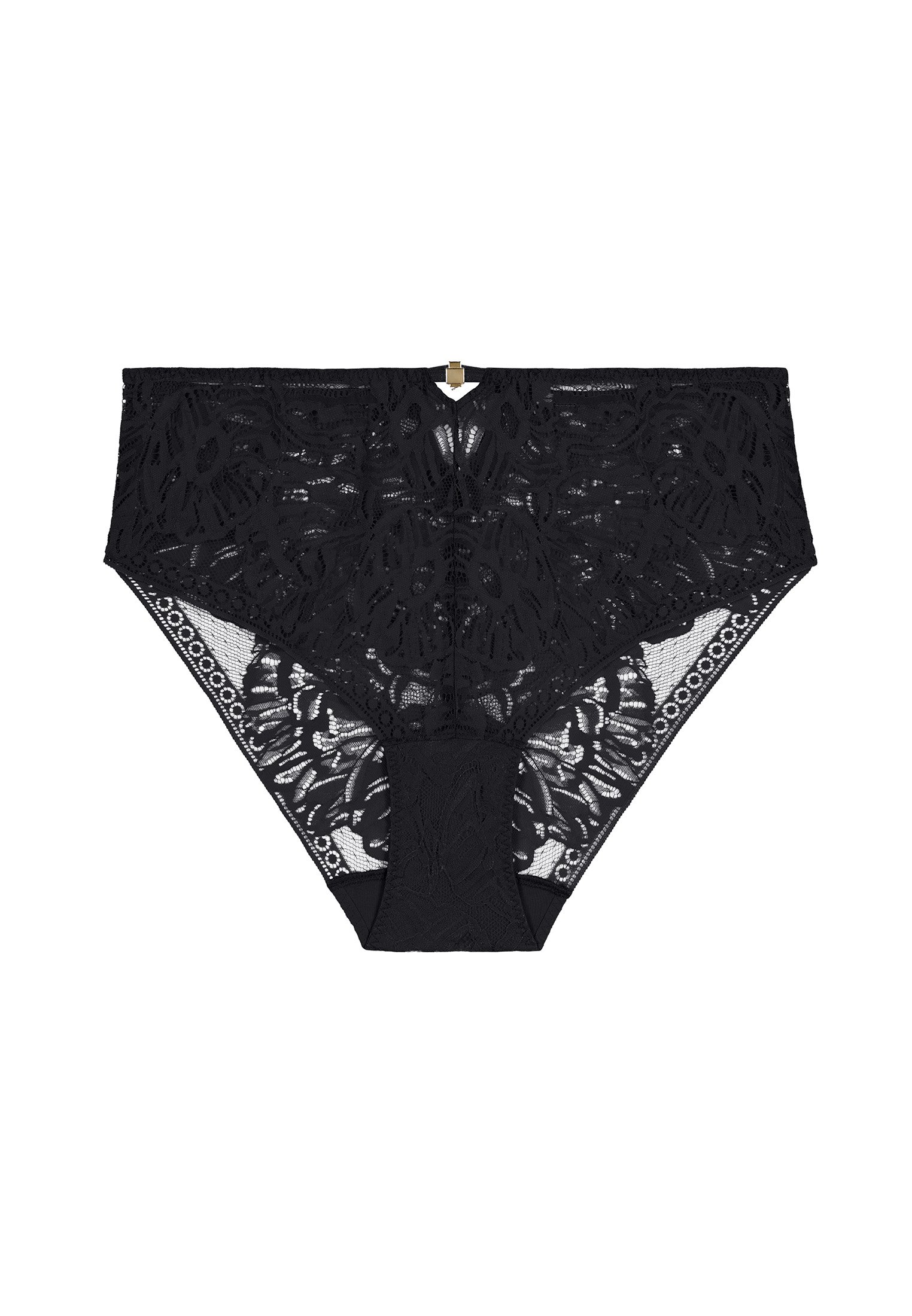 High-waisted lace panties AUBADE Black