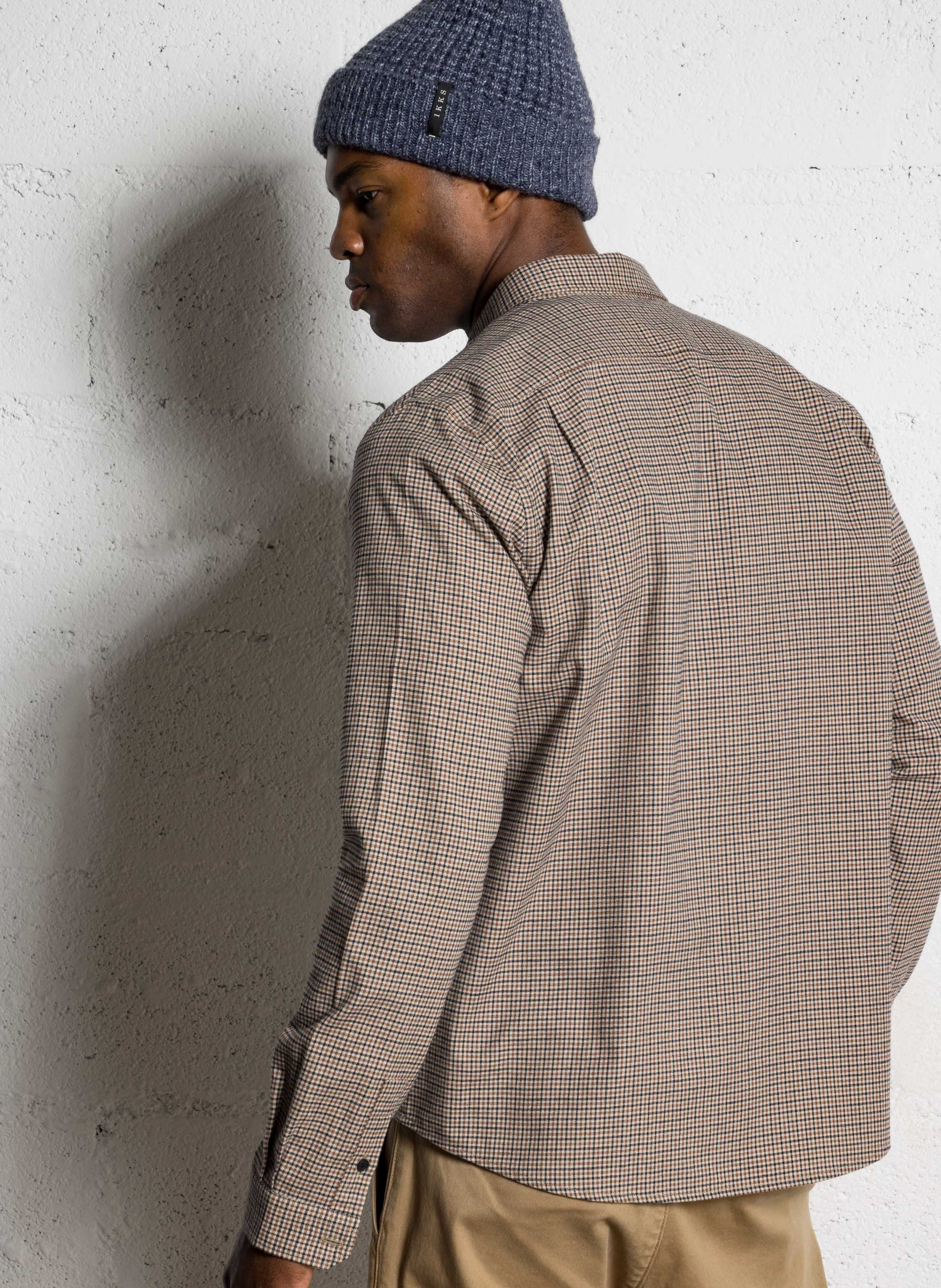 Gerade Knopfleiste Hemd mit Muster IKKS Beige