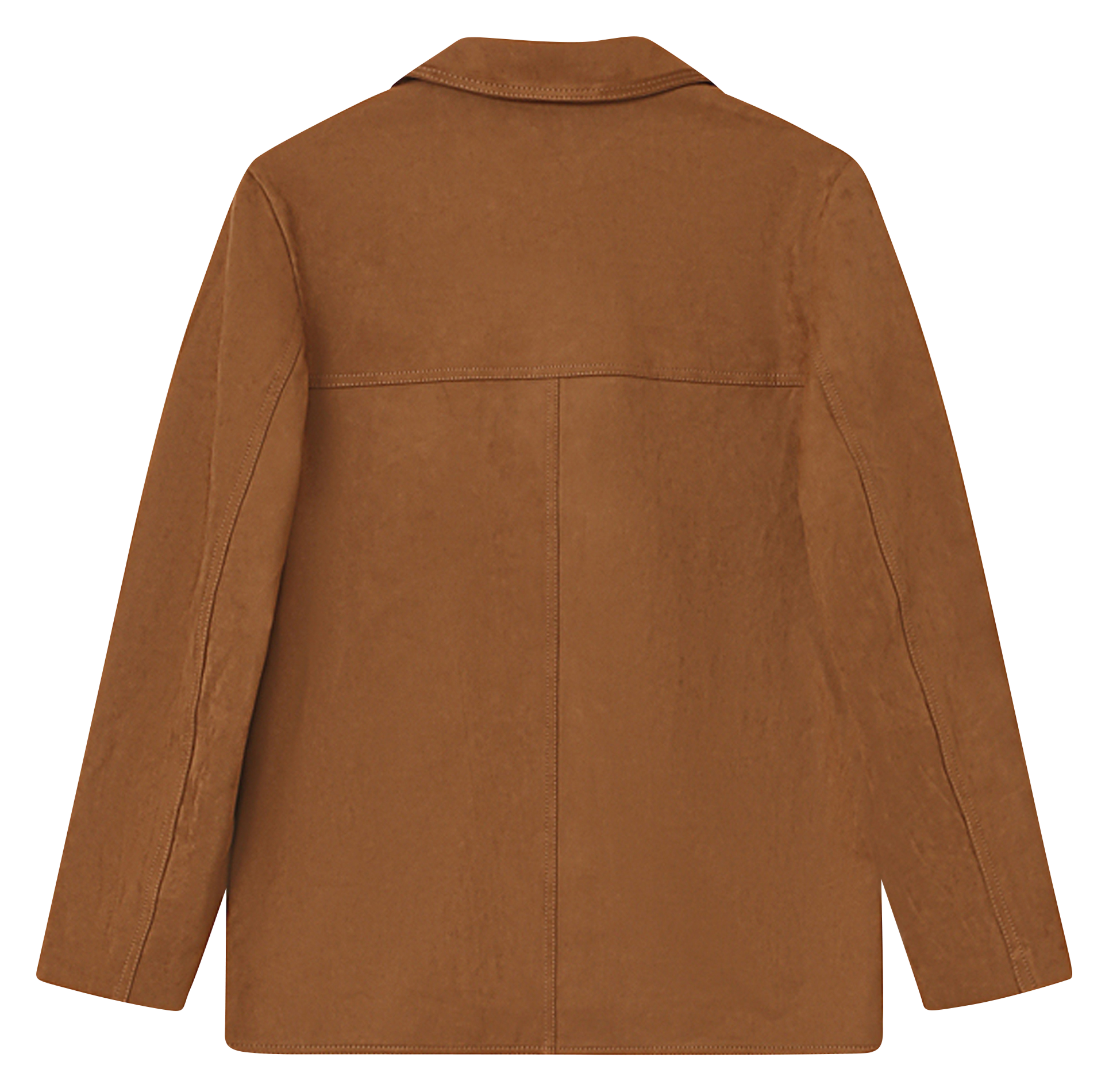 Cotton-blend cardigan with tailored collar GRACE ET MILA Brown